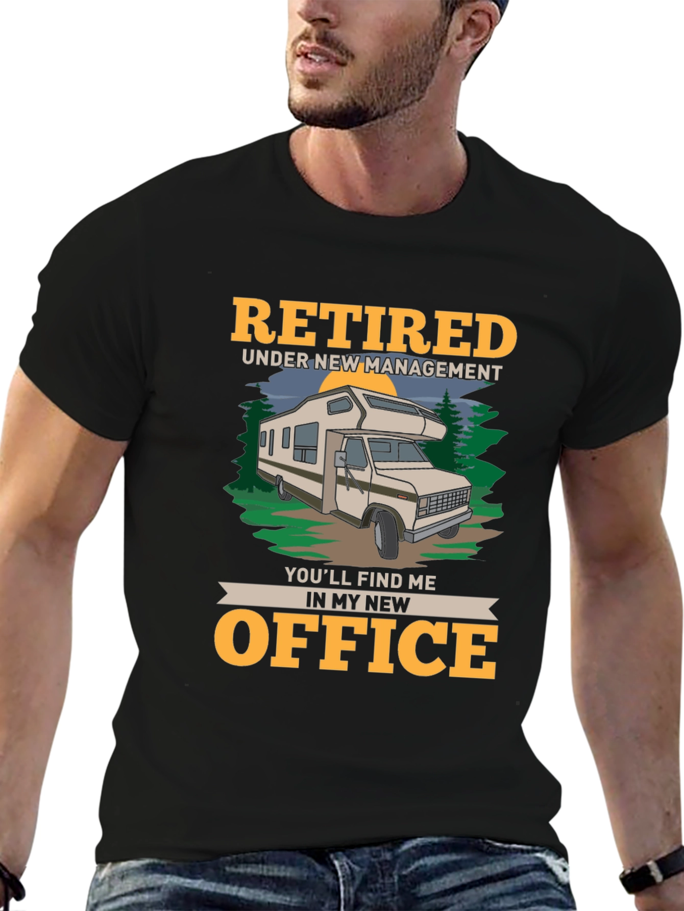 Retired RV Life T-Shirt - New Office