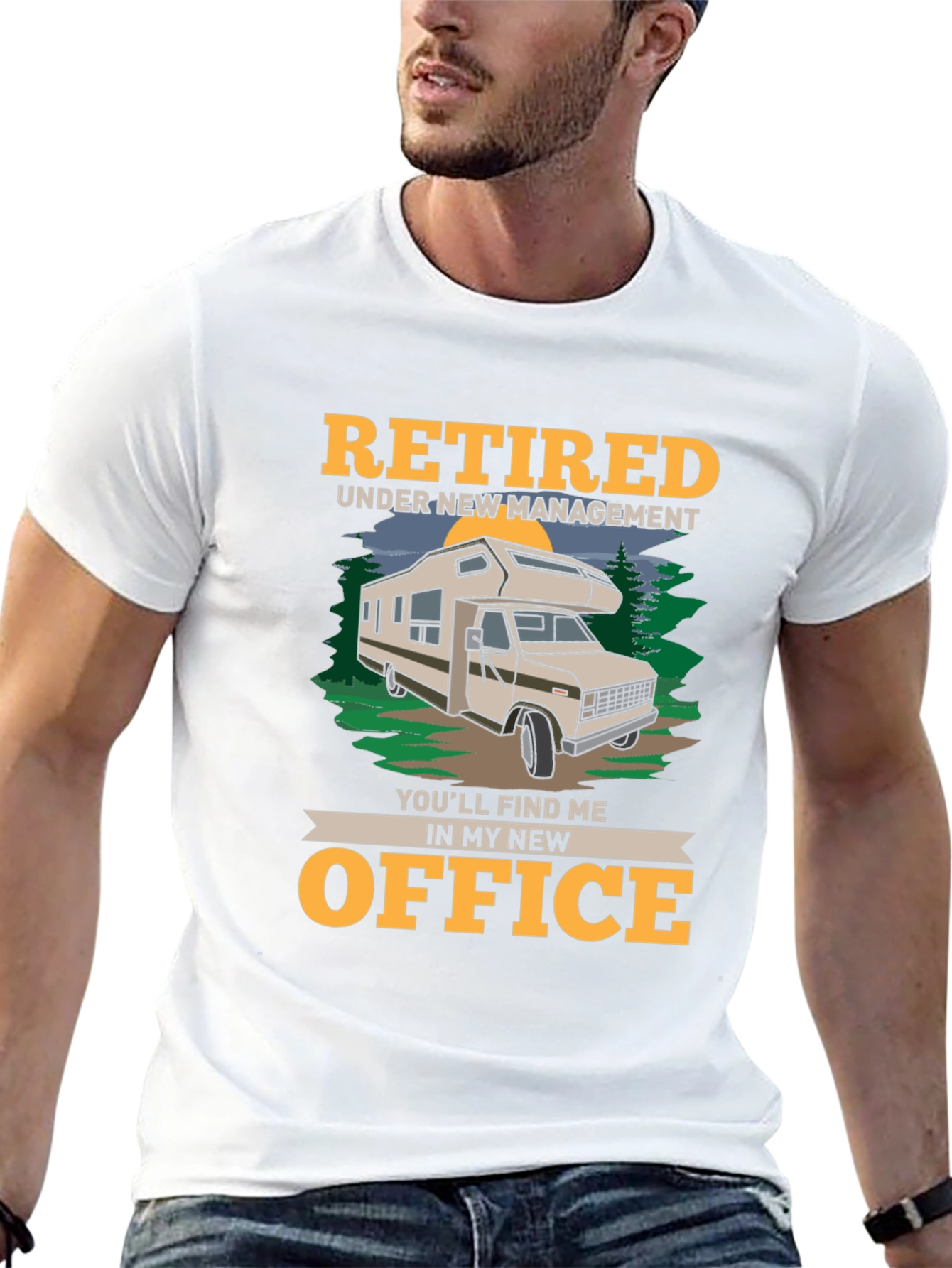 Retired RV Life T-Shirt - New Office
