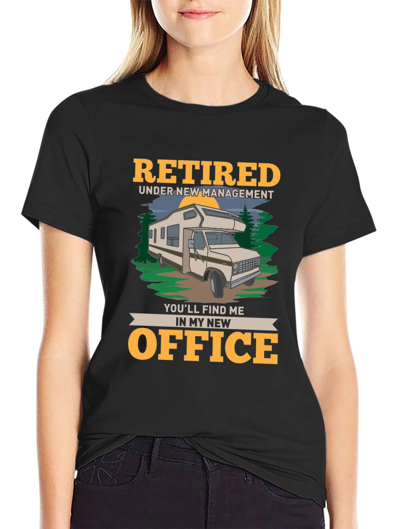 Retired RV Life T-Shirt - New Office