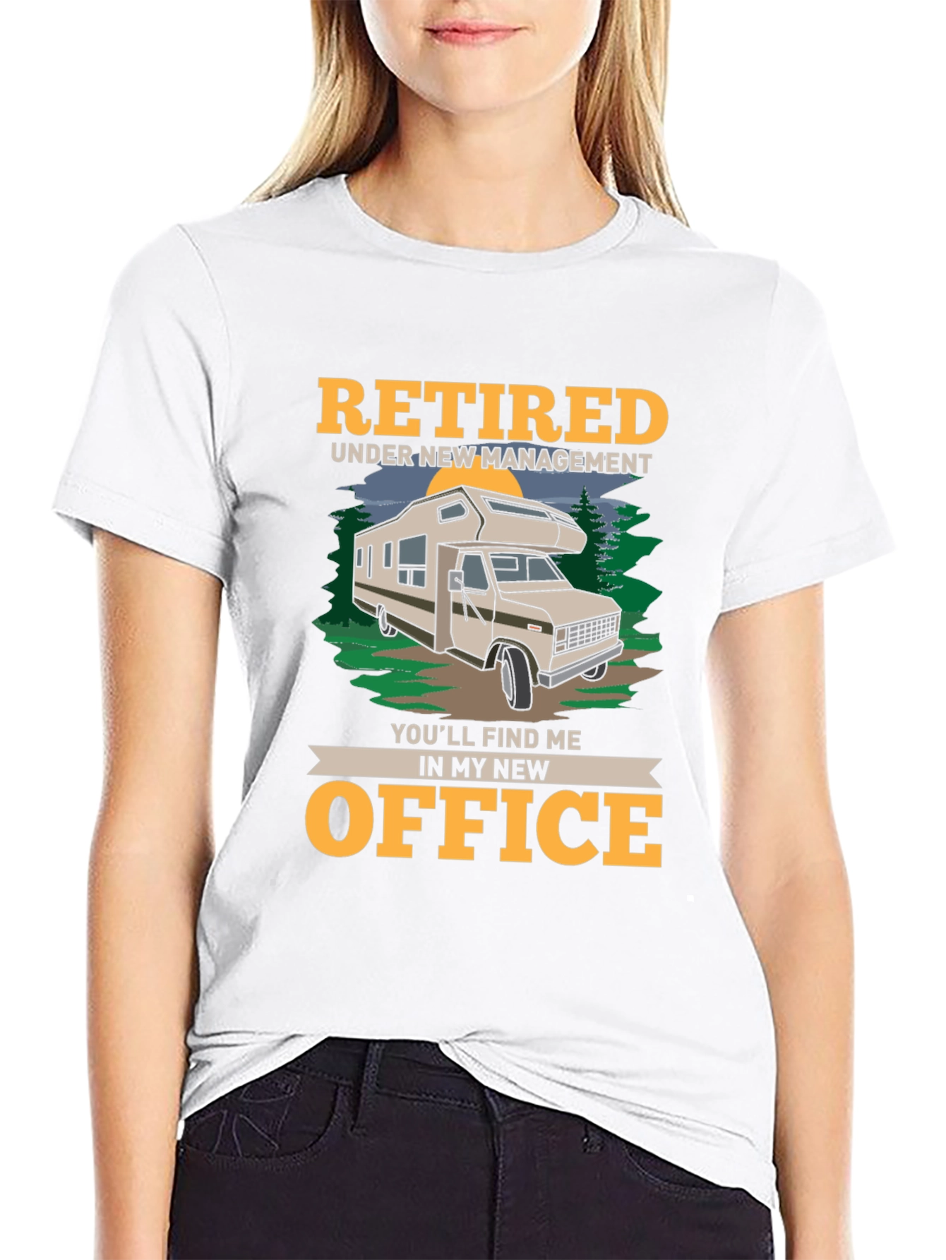 Retired RV Life T-Shirt - New Office