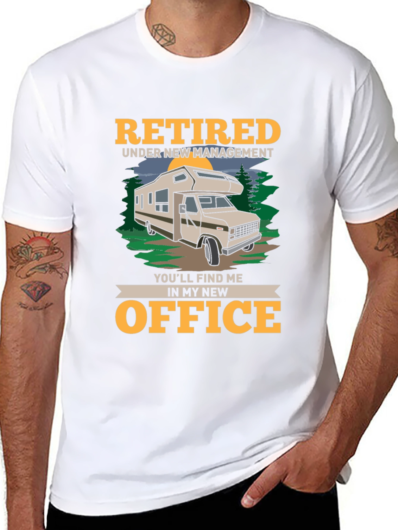 Retired RV Life T-Shirt - New Office