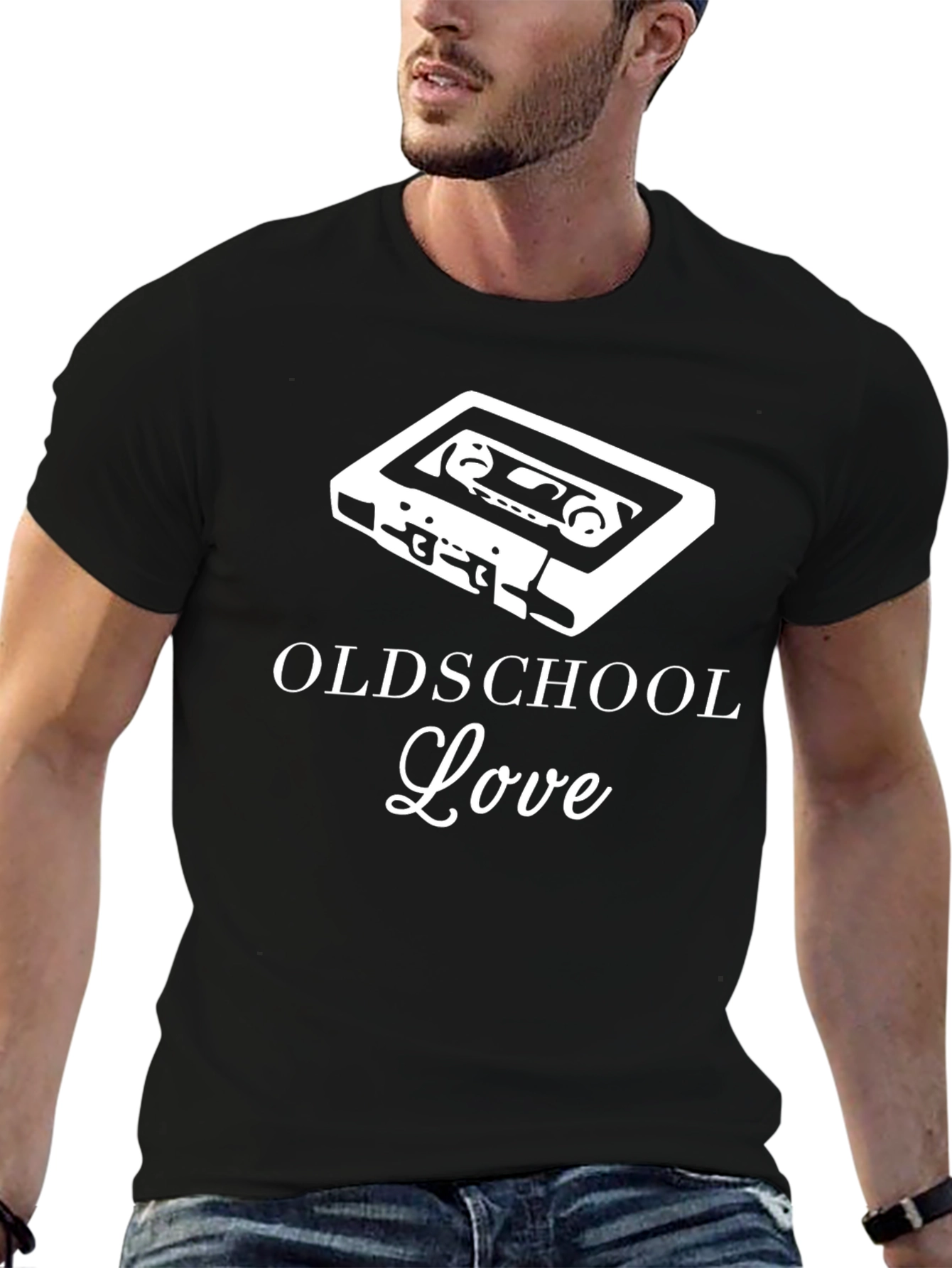Oldschool Love Cassette Tape Graphic T-Shirt