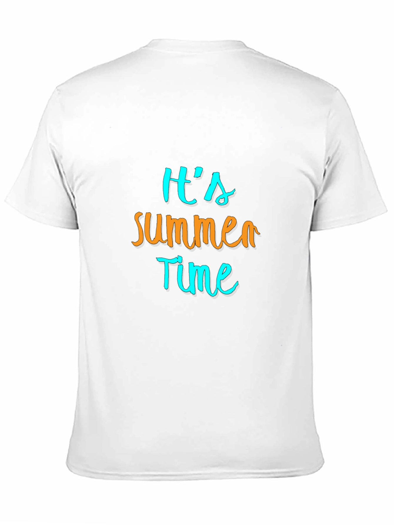 Its Summer Time Mens Black Graphic Tee