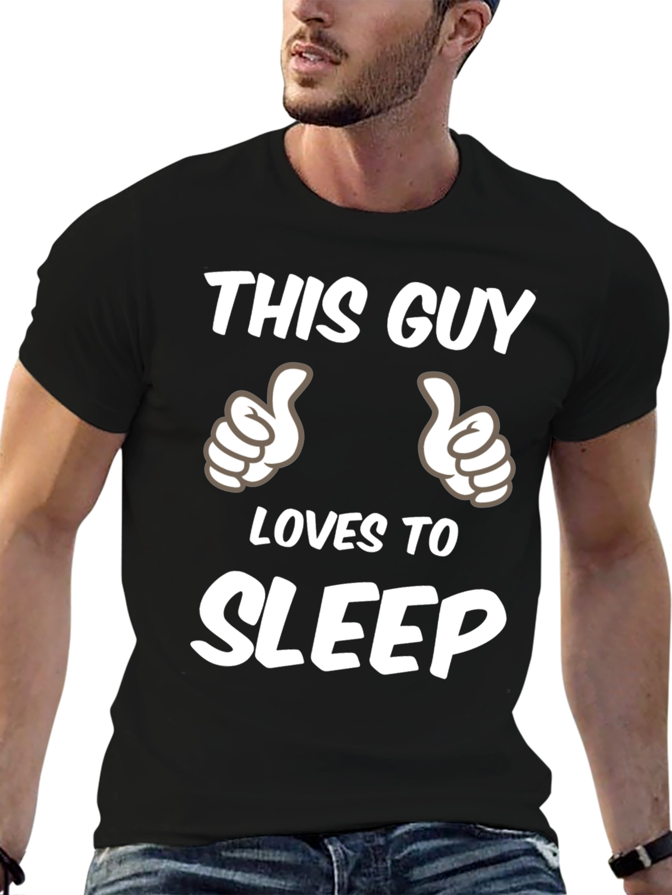 This Guy Loves to Sleep Mens T-Shirt