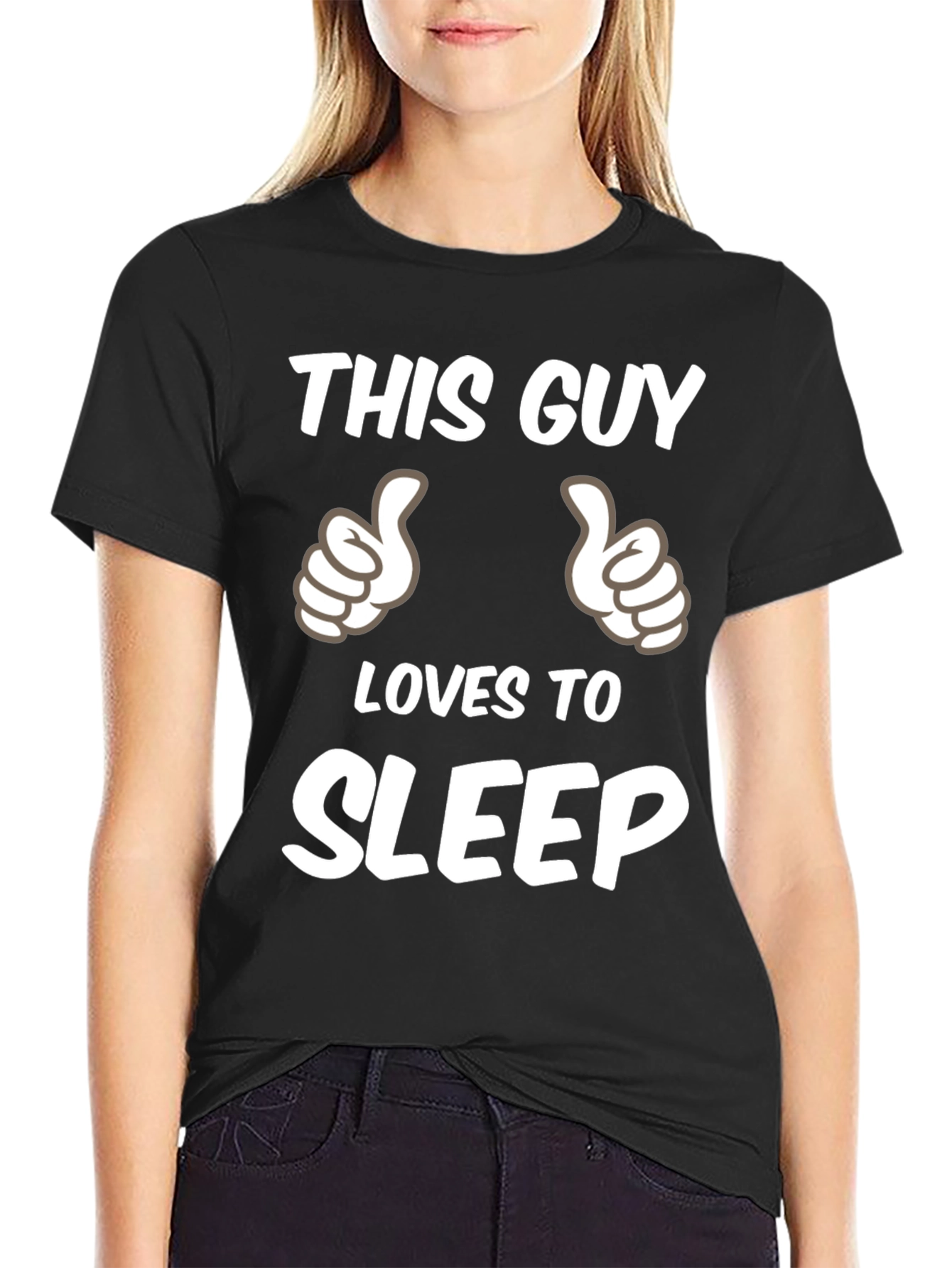 This Guy Loves to Sleep Mens T-Shirt