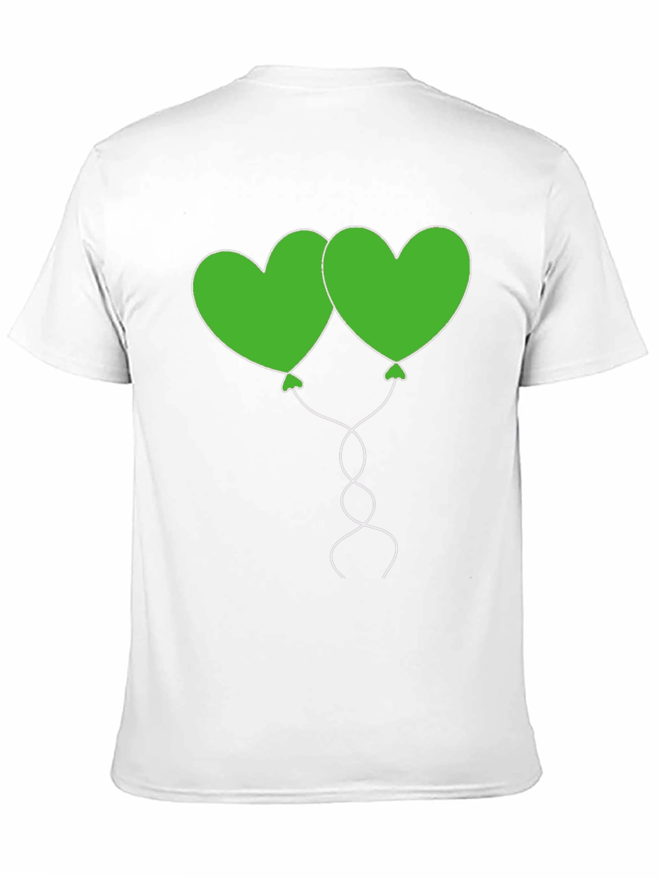 Heart Balloon Graphic Tee - Black Casual Shirt
