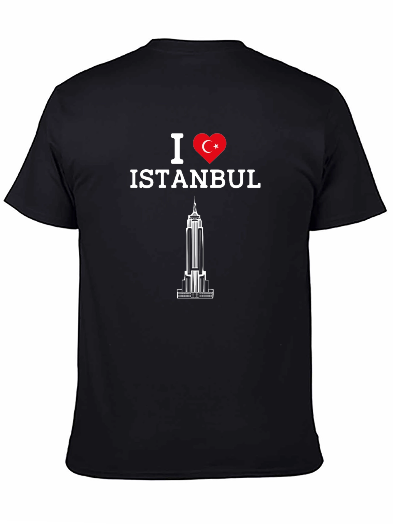 I Love Istanbul Black Graphic Tee