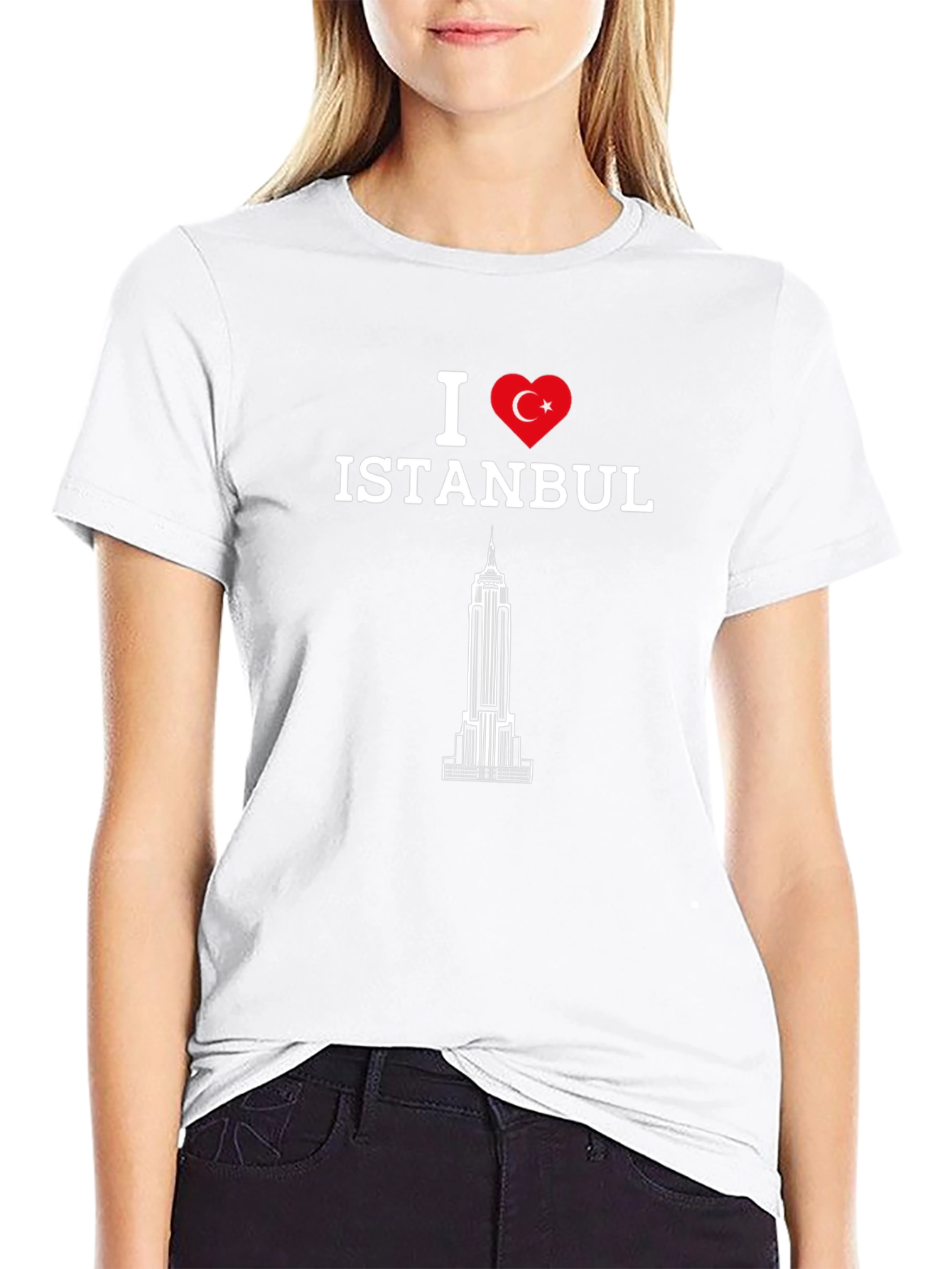 I Love Istanbul Black Graphic Tee