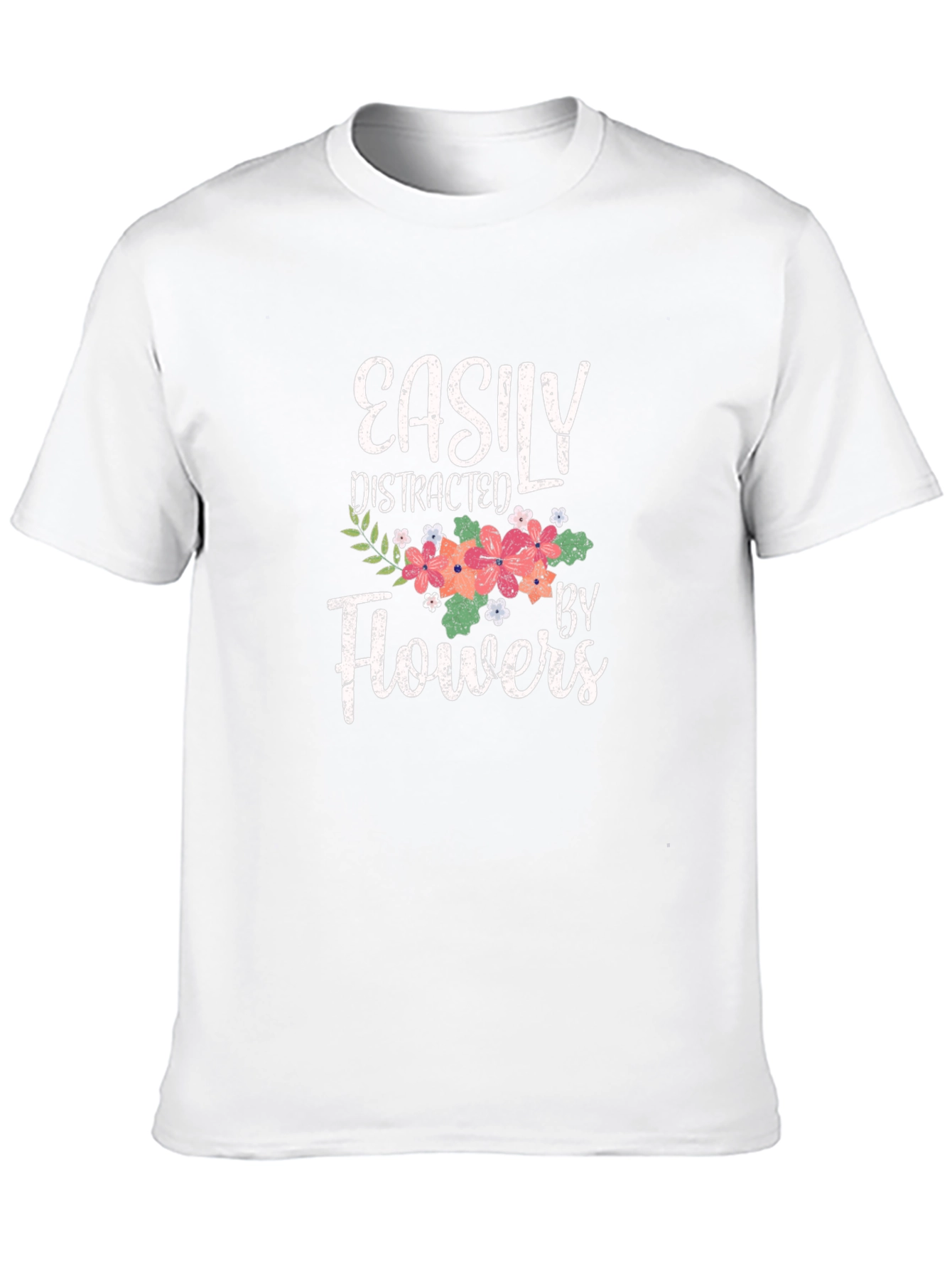 Easily Distracted By Flowers Graphic Tee
