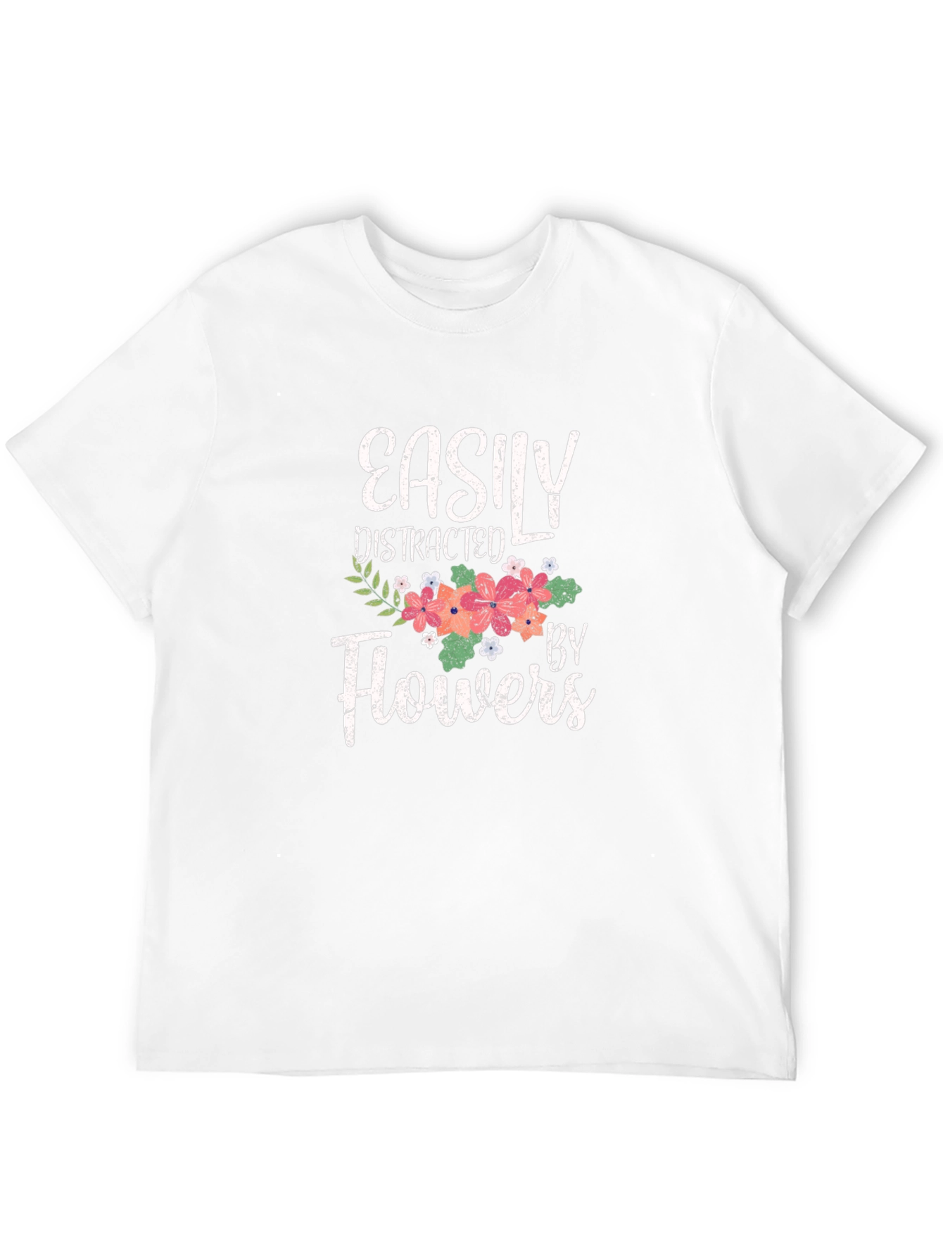 Easily Distracted By Flowers Graphic Tee