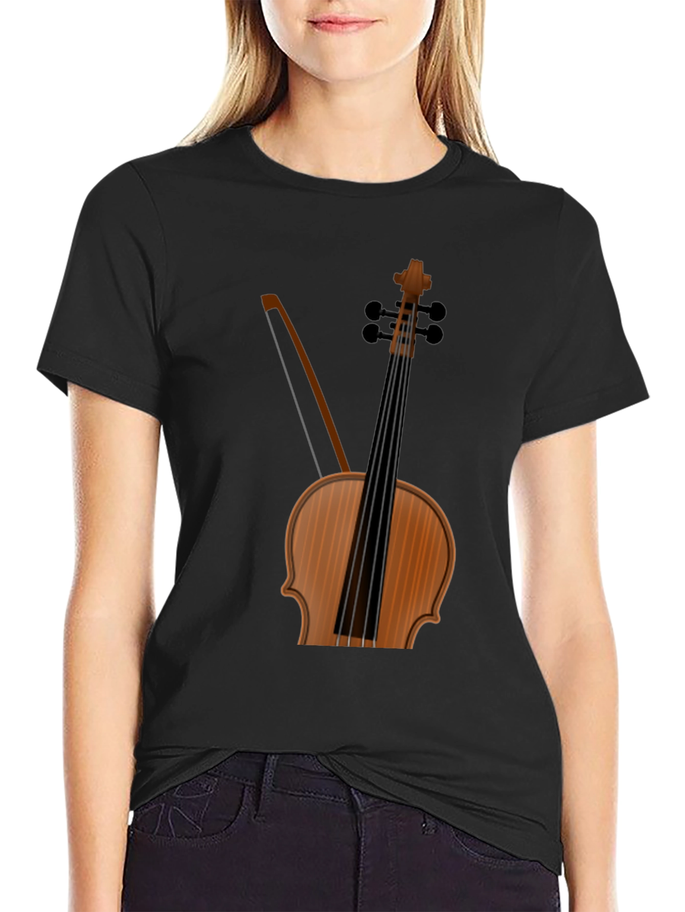 Violin Graphic Tee - Musicians Apparel