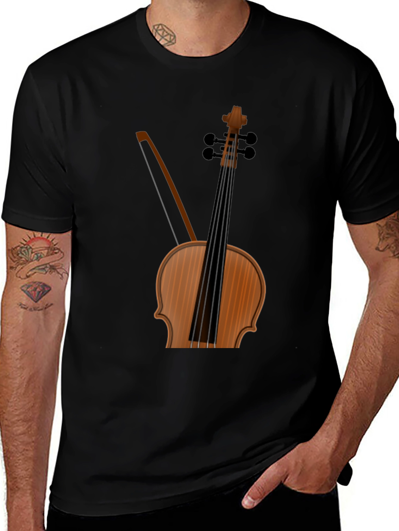 Violin Graphic Tee - Musicians Apparel