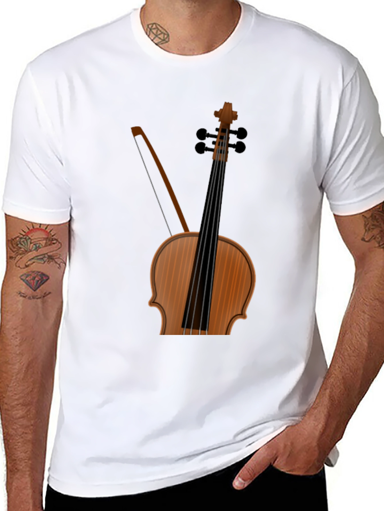 Violin Graphic Tee - Musicians Apparel