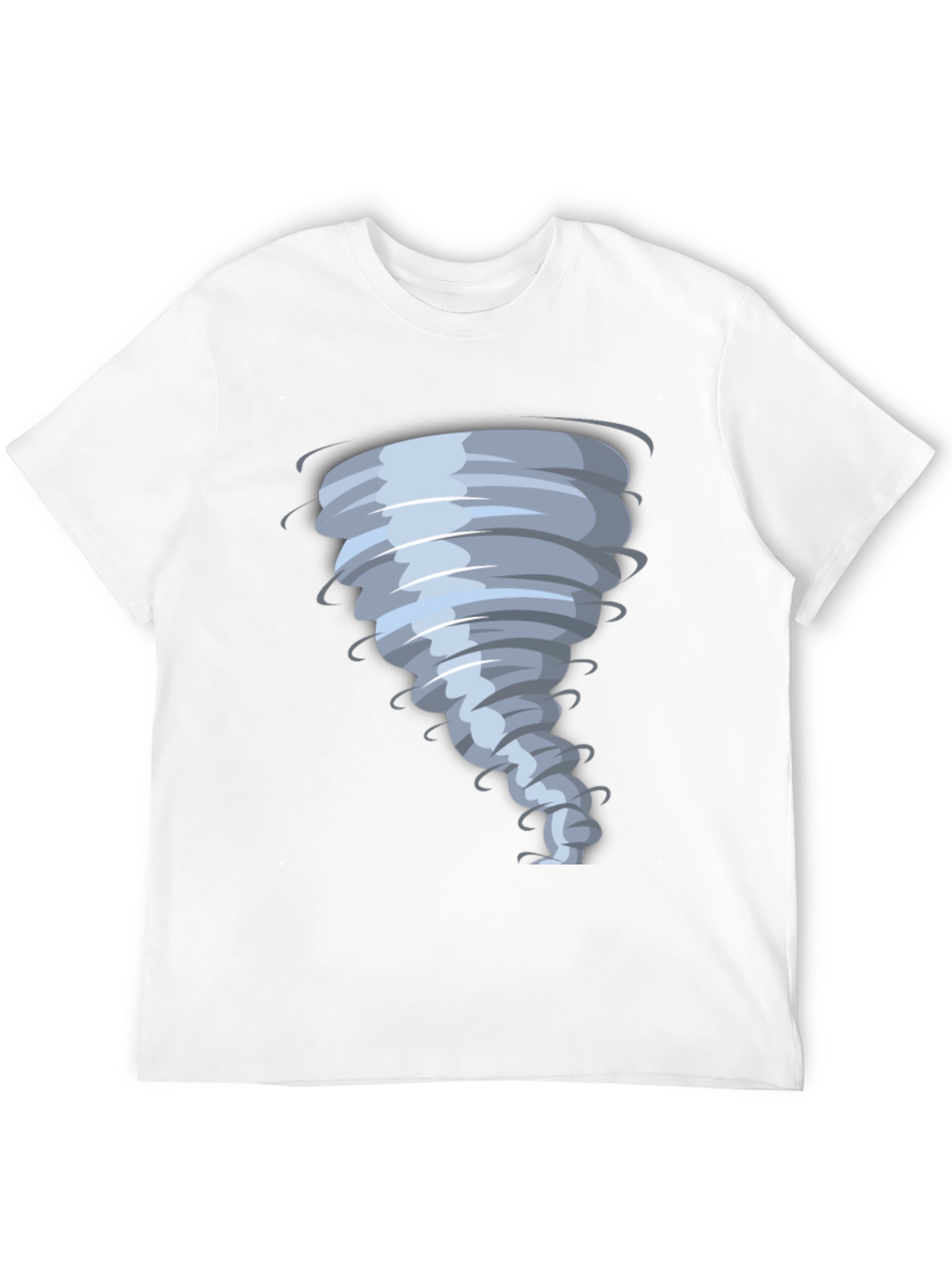 Tornado Graphic Print Black T-Shirt