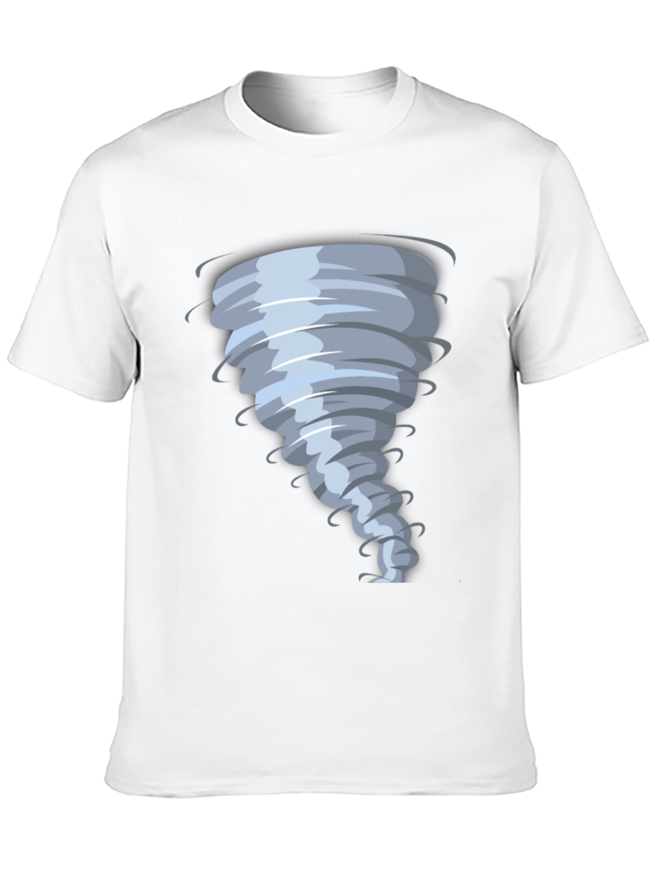 Tornado Graphic Print Black T-Shirt