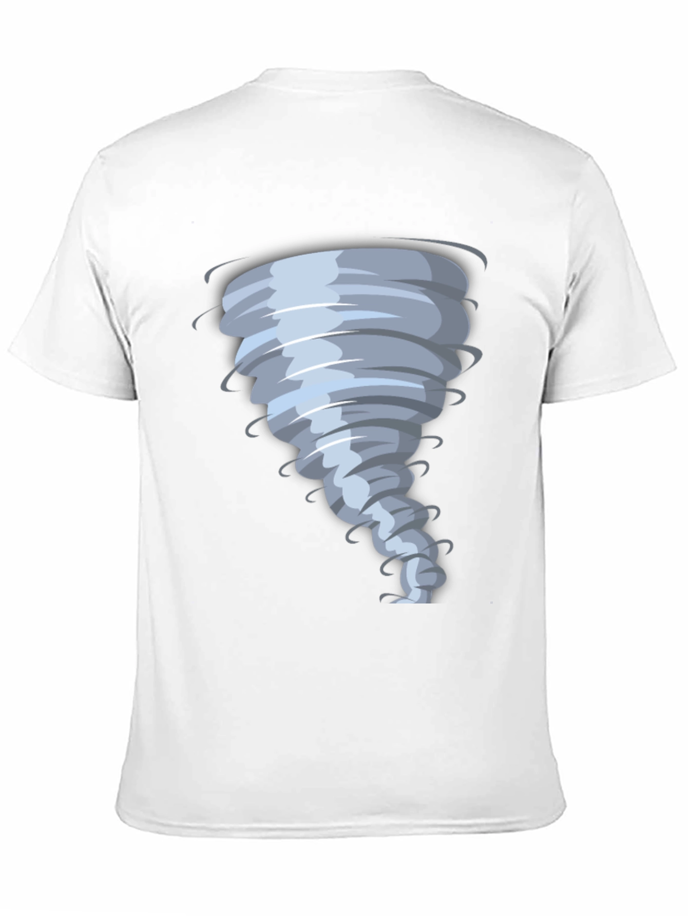 Tornado Graphic Print Black T-Shirt