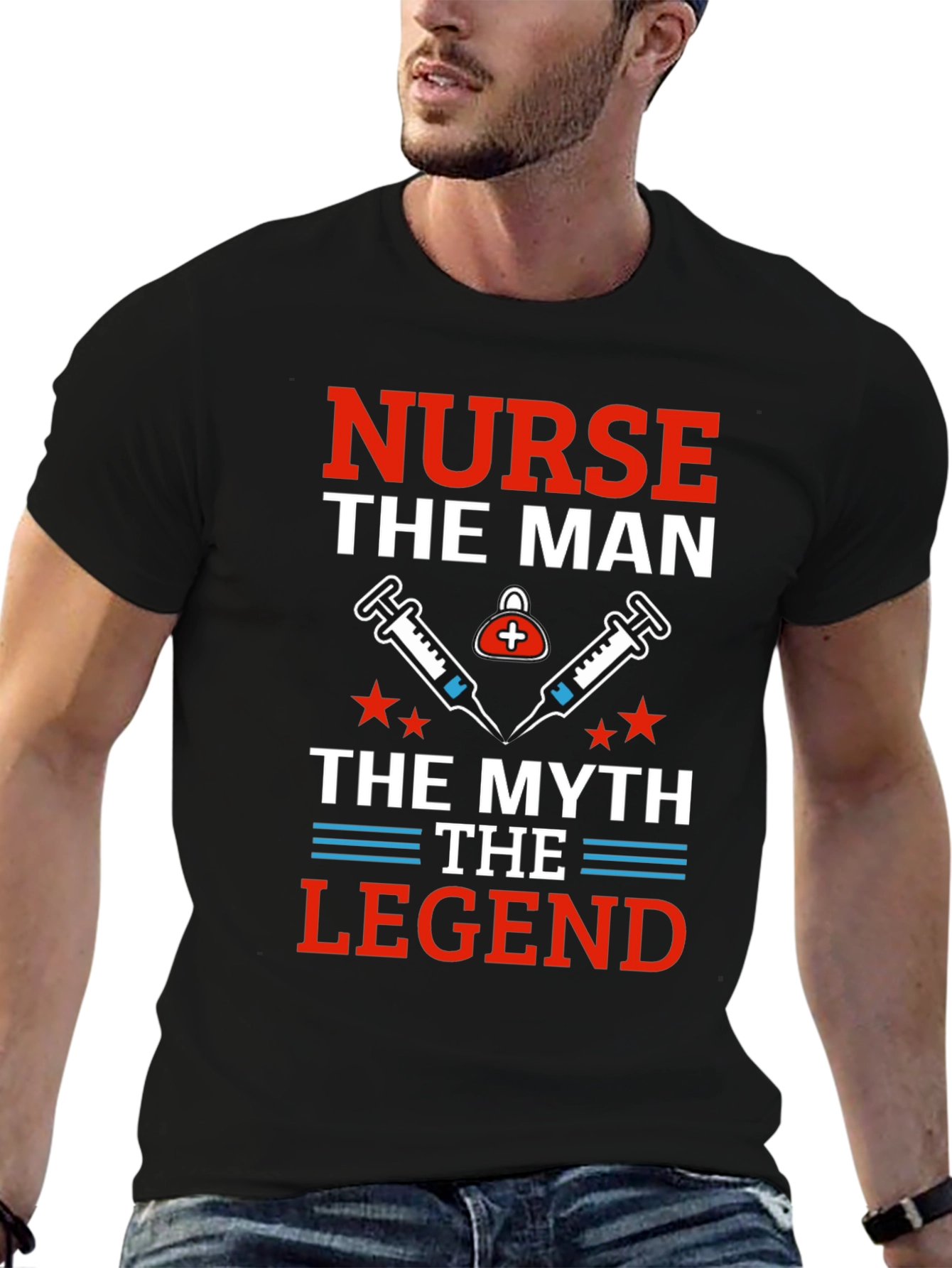 Nurse The Man Myth Legend Graphic Tee