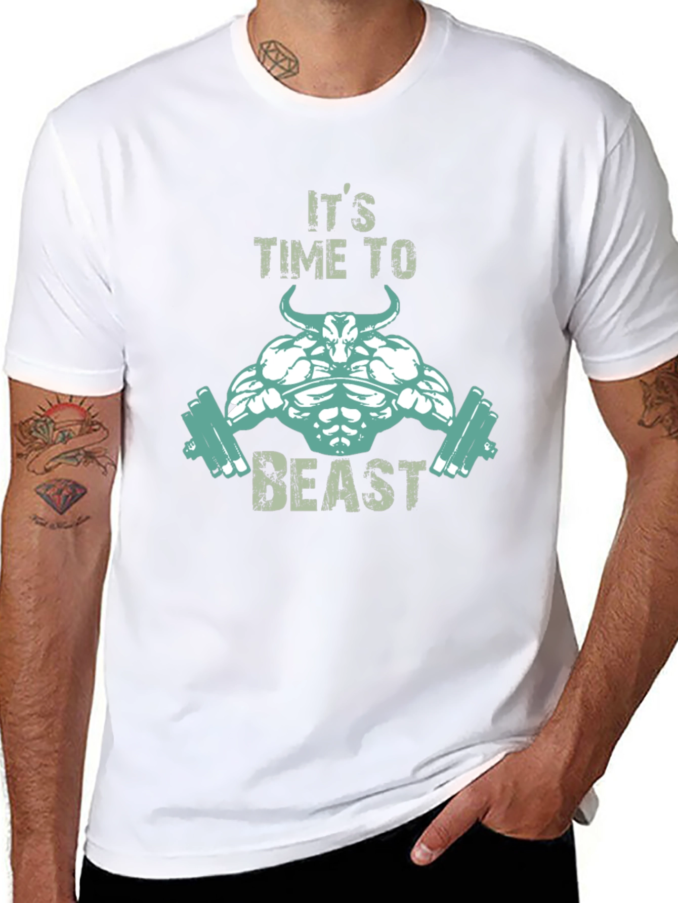 Its Time To Beast T-Shirt - Gym Motivation Tee