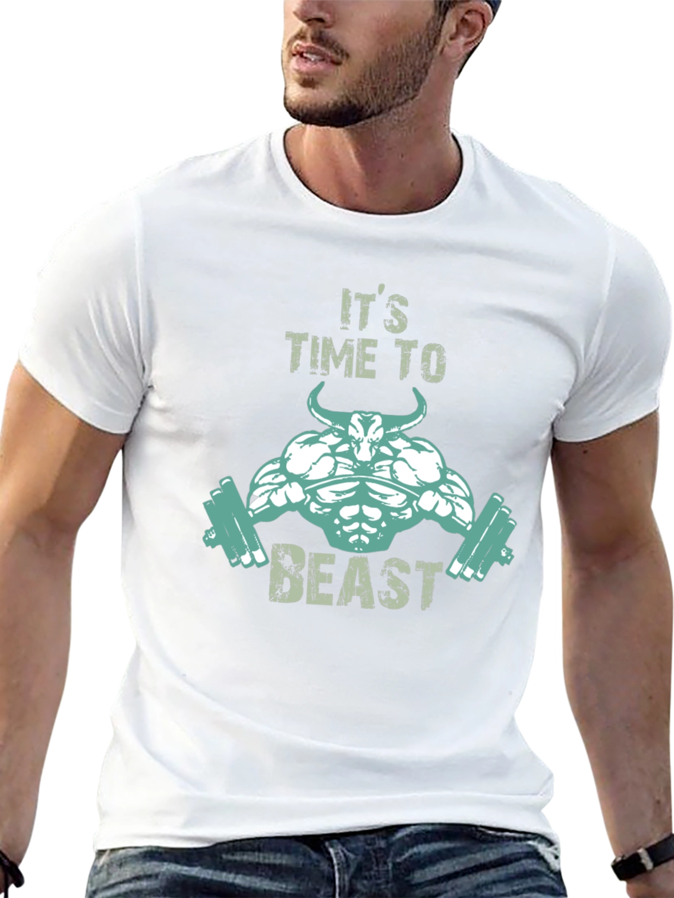 Its Time To Beast T-Shirt - Gym Motivation Tee