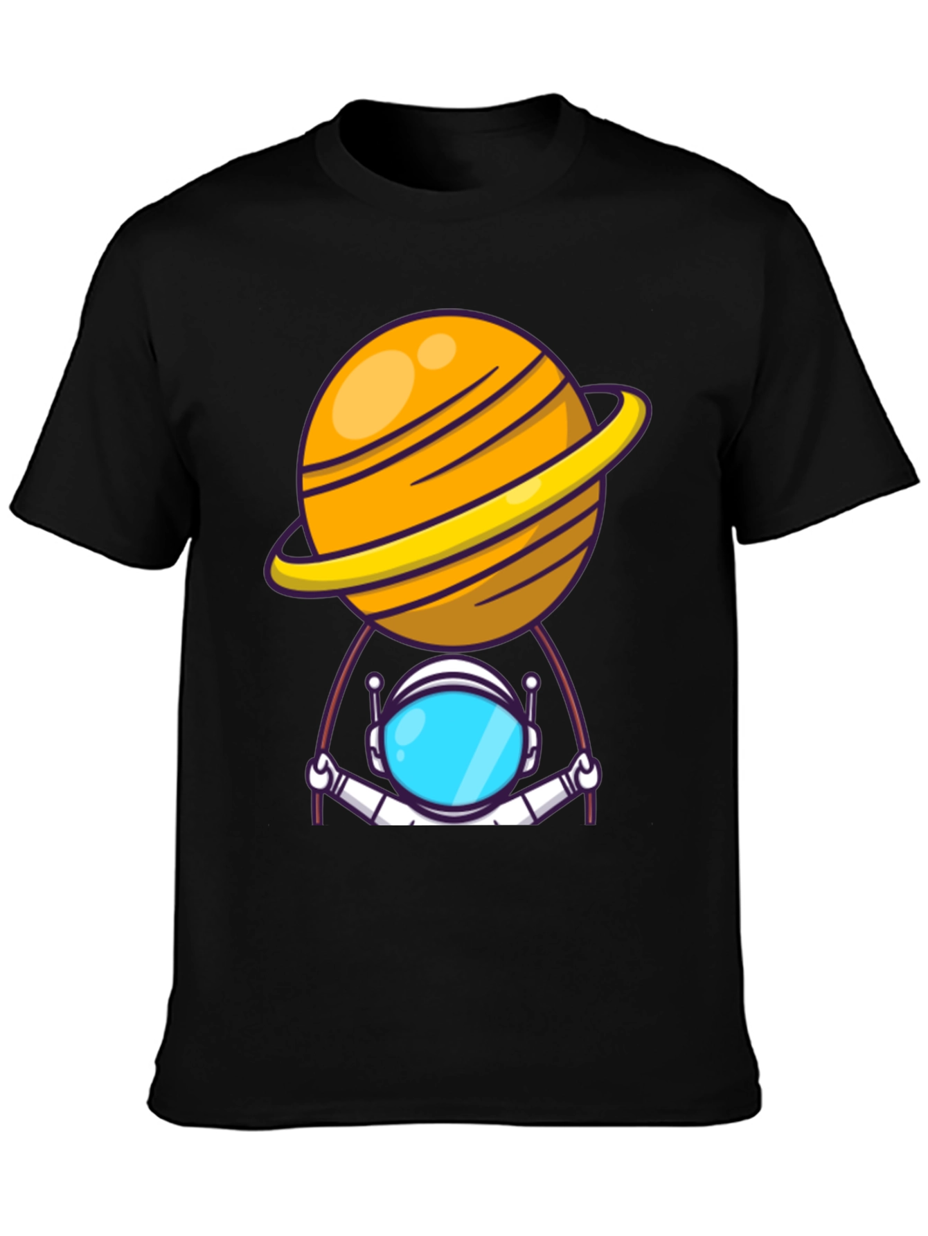Astronaut Planet T-Shirt - Outer Space Graphic Tee