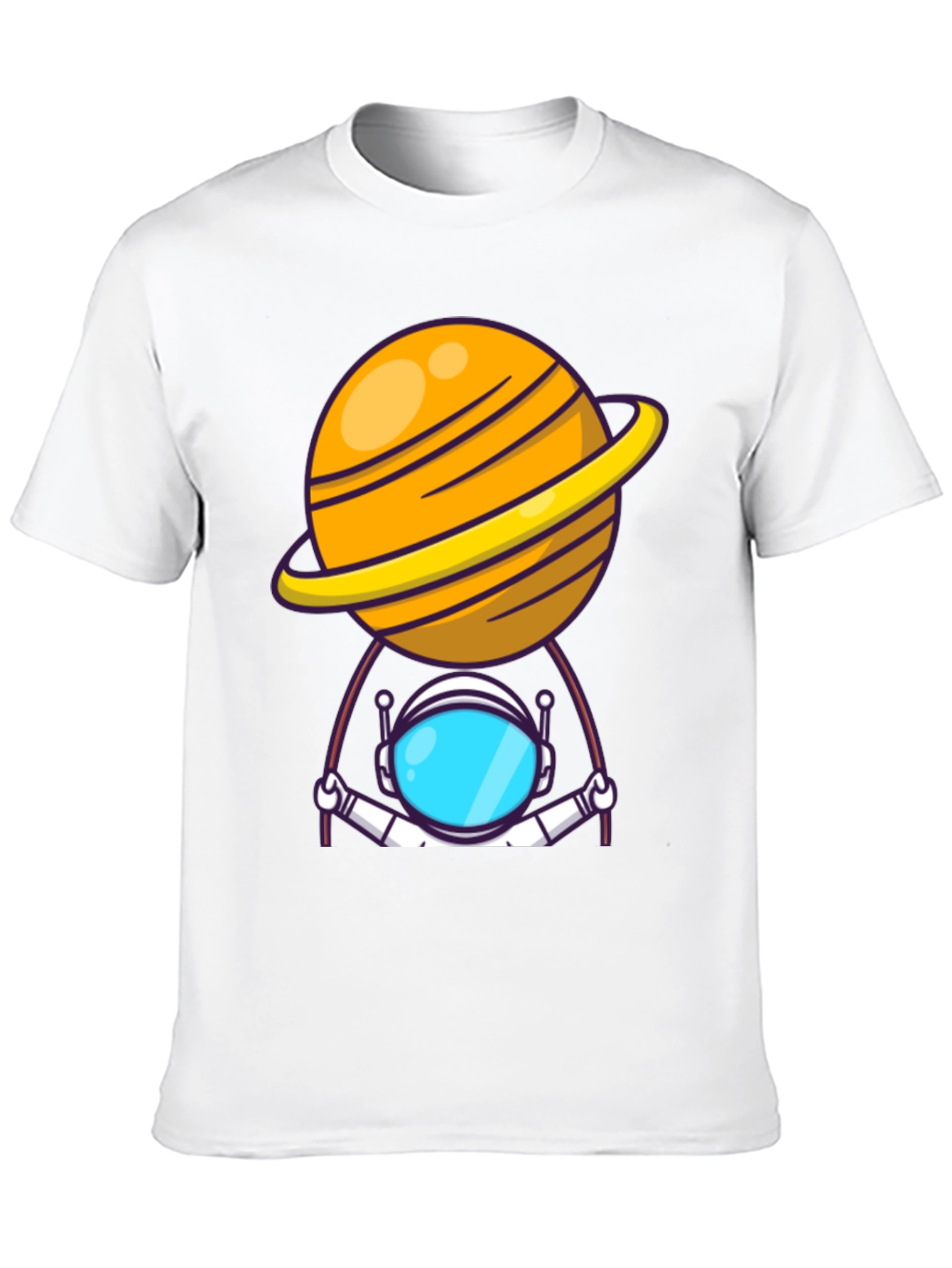 Astronaut Planet T-Shirt - Outer Space Graphic Tee
