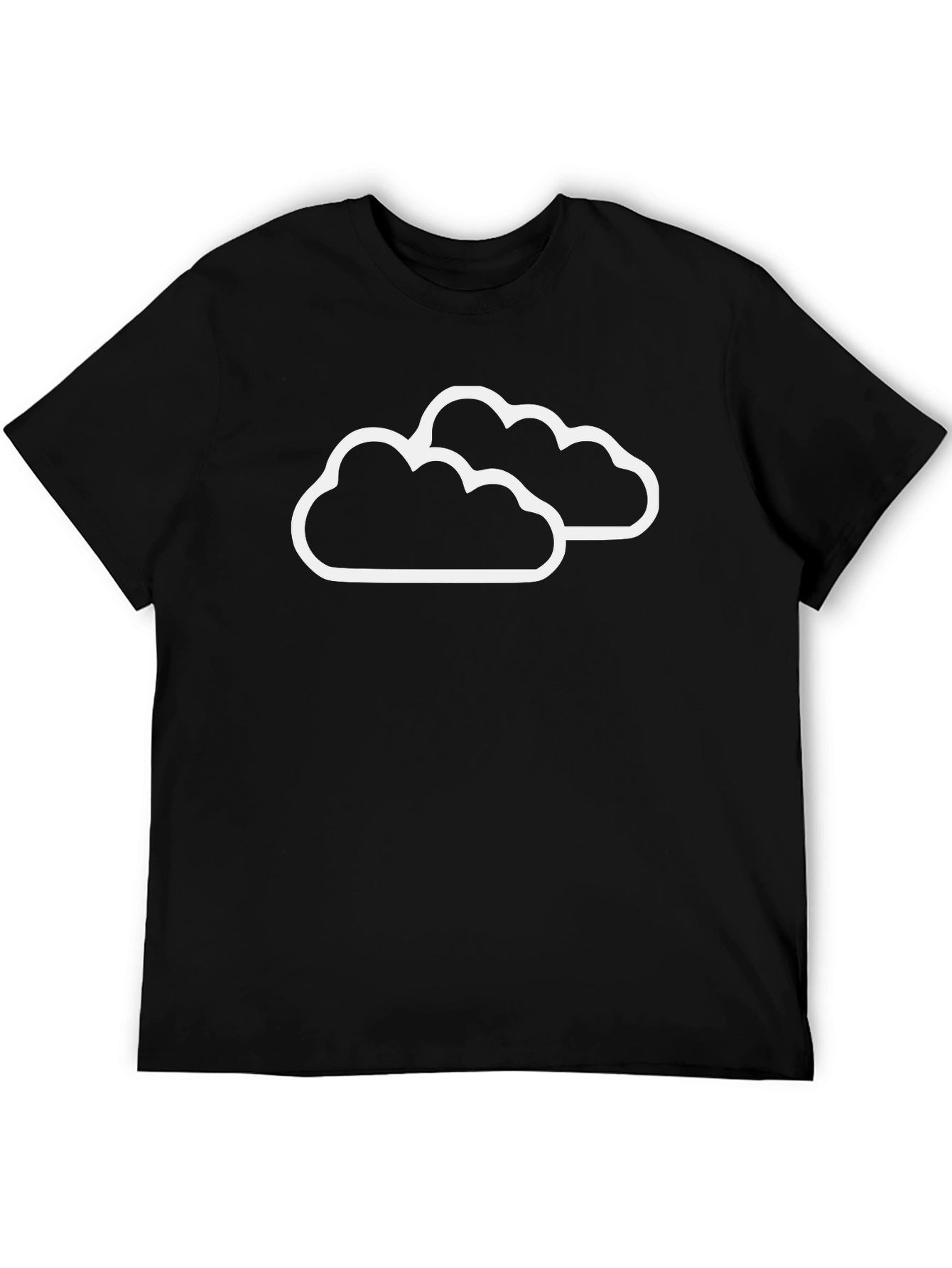 Cloud Graphic Black T-Shirt