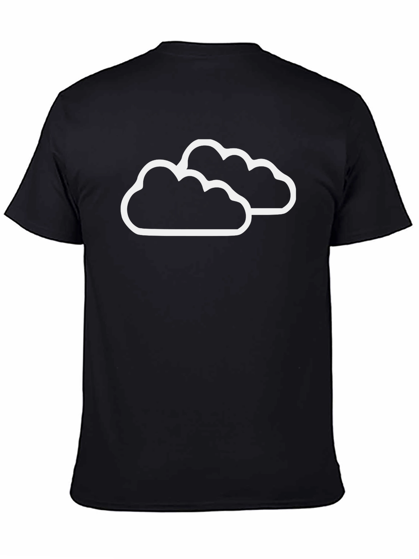 Cloud Graphic Black T-Shirt
