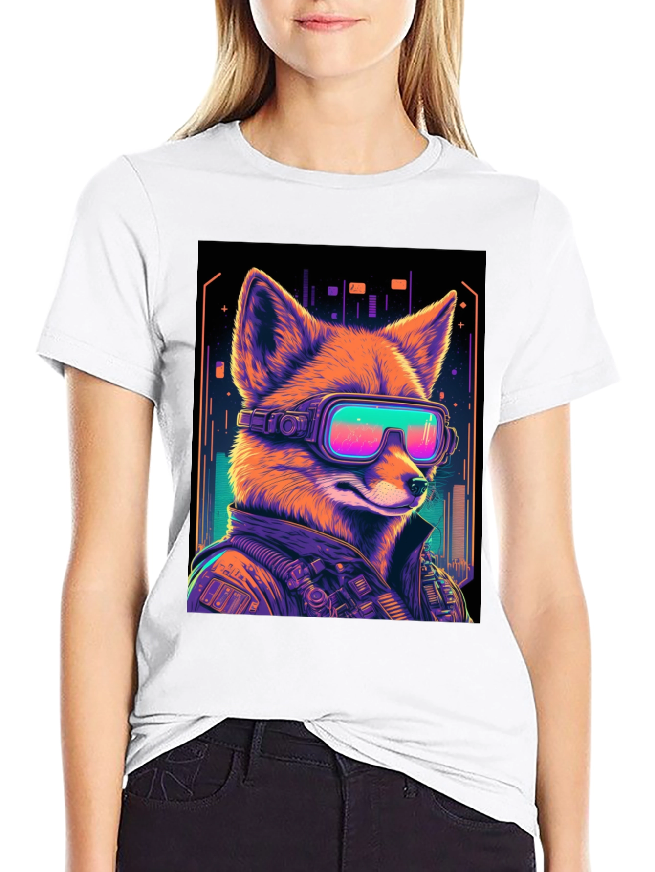 Cyberpunk Fox T-Shirt