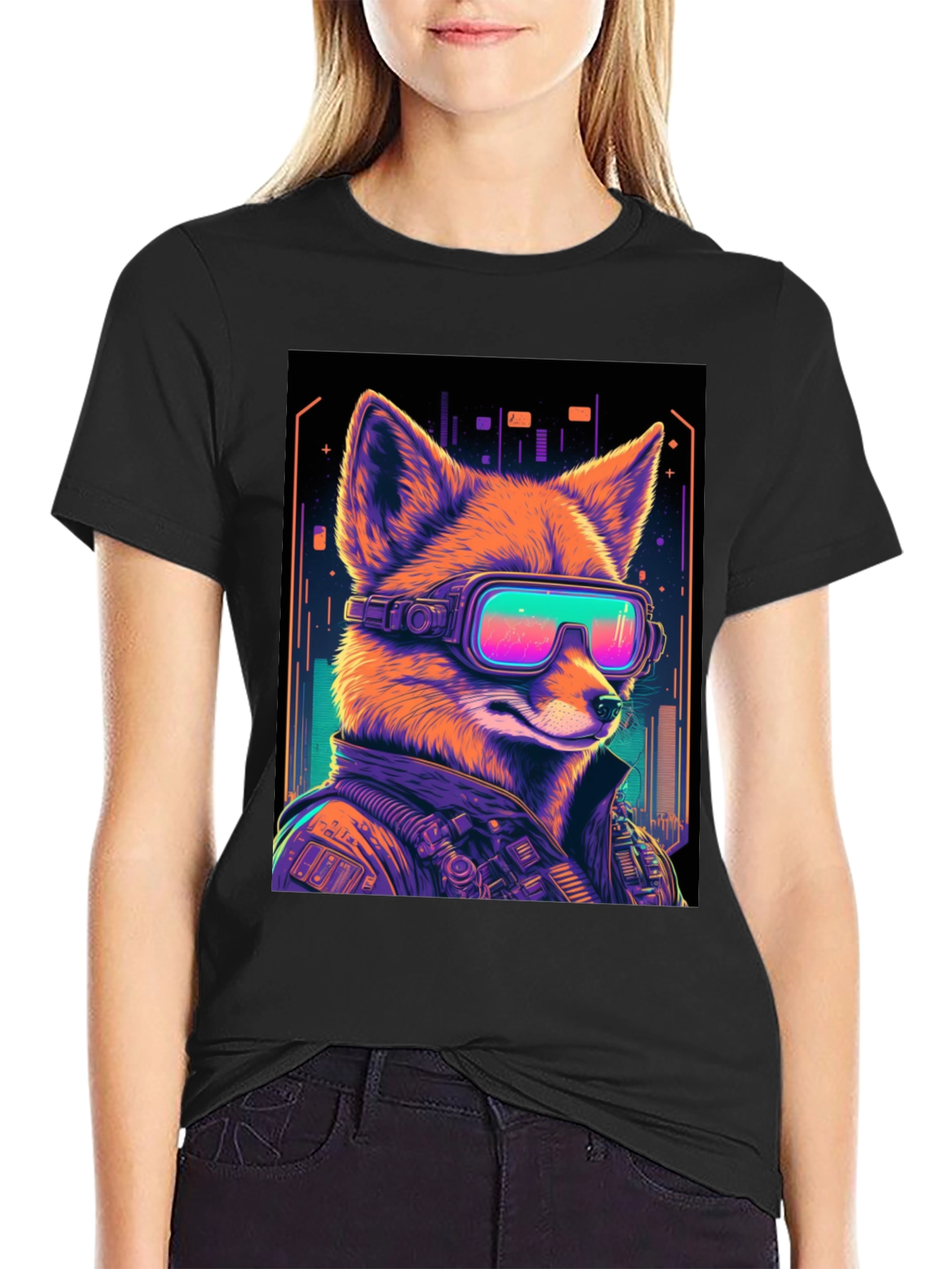 Cyberpunk Fox T-Shirt