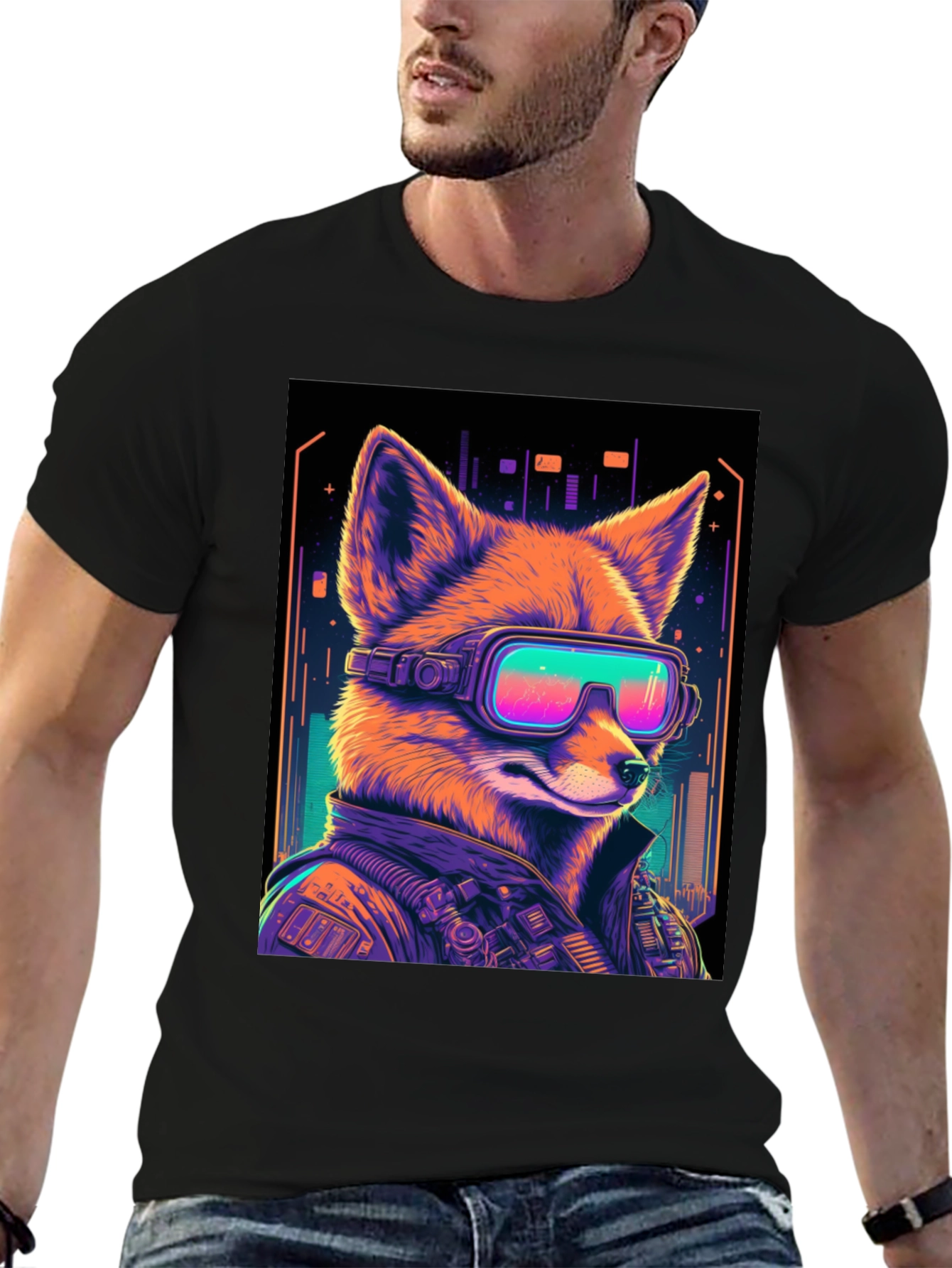 Cyberpunk Fox T-Shirt