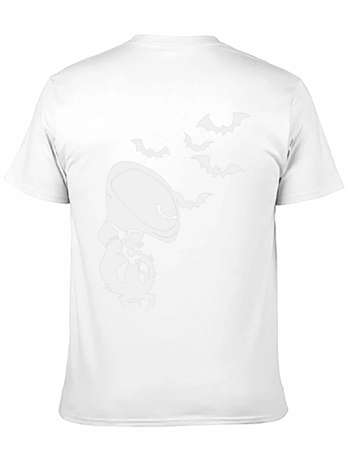 Halloween Cartoon Grim Reaper Bat T-Shirt