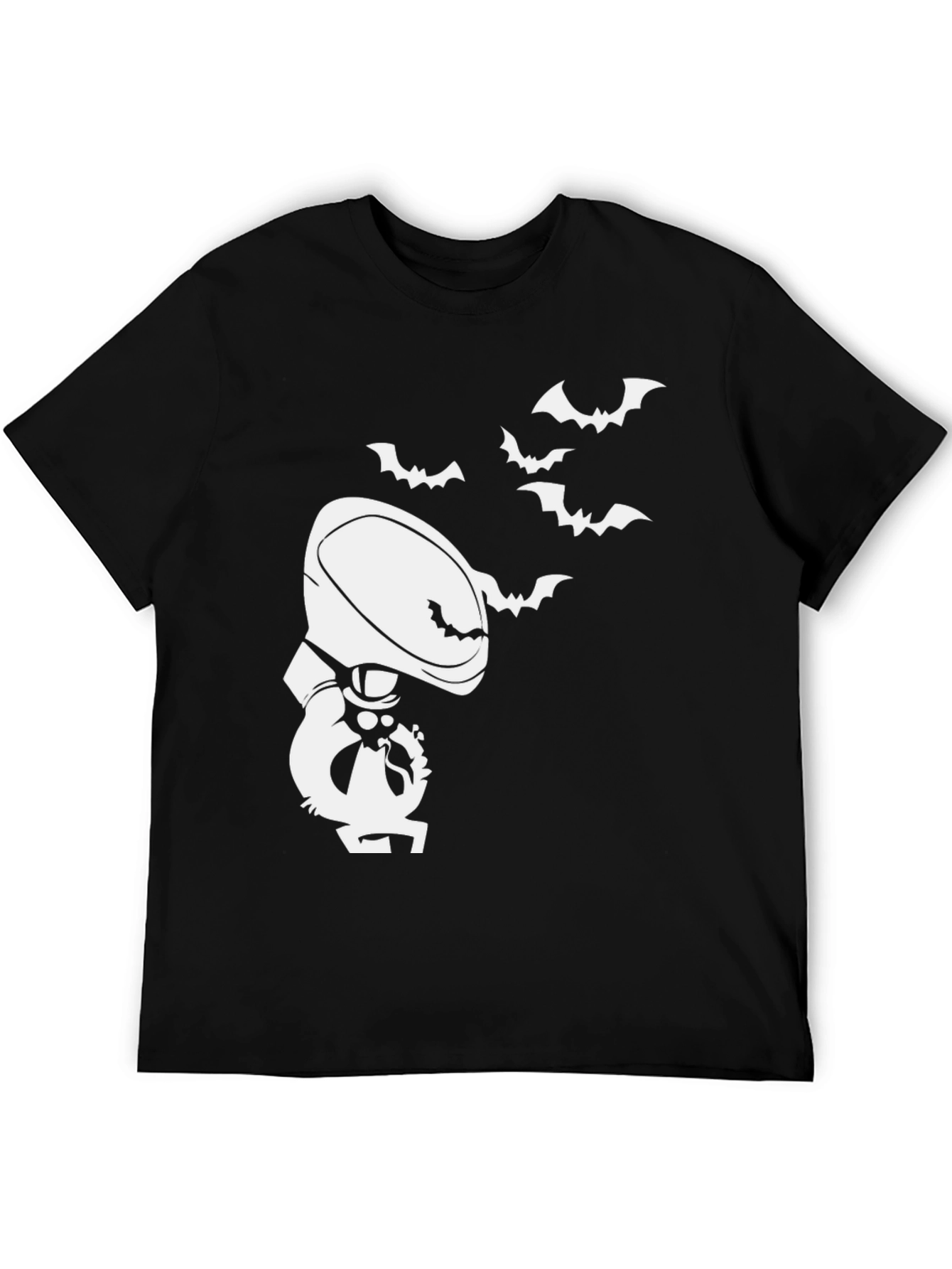 Halloween Cartoon Grim Reaper Bat T-Shirt