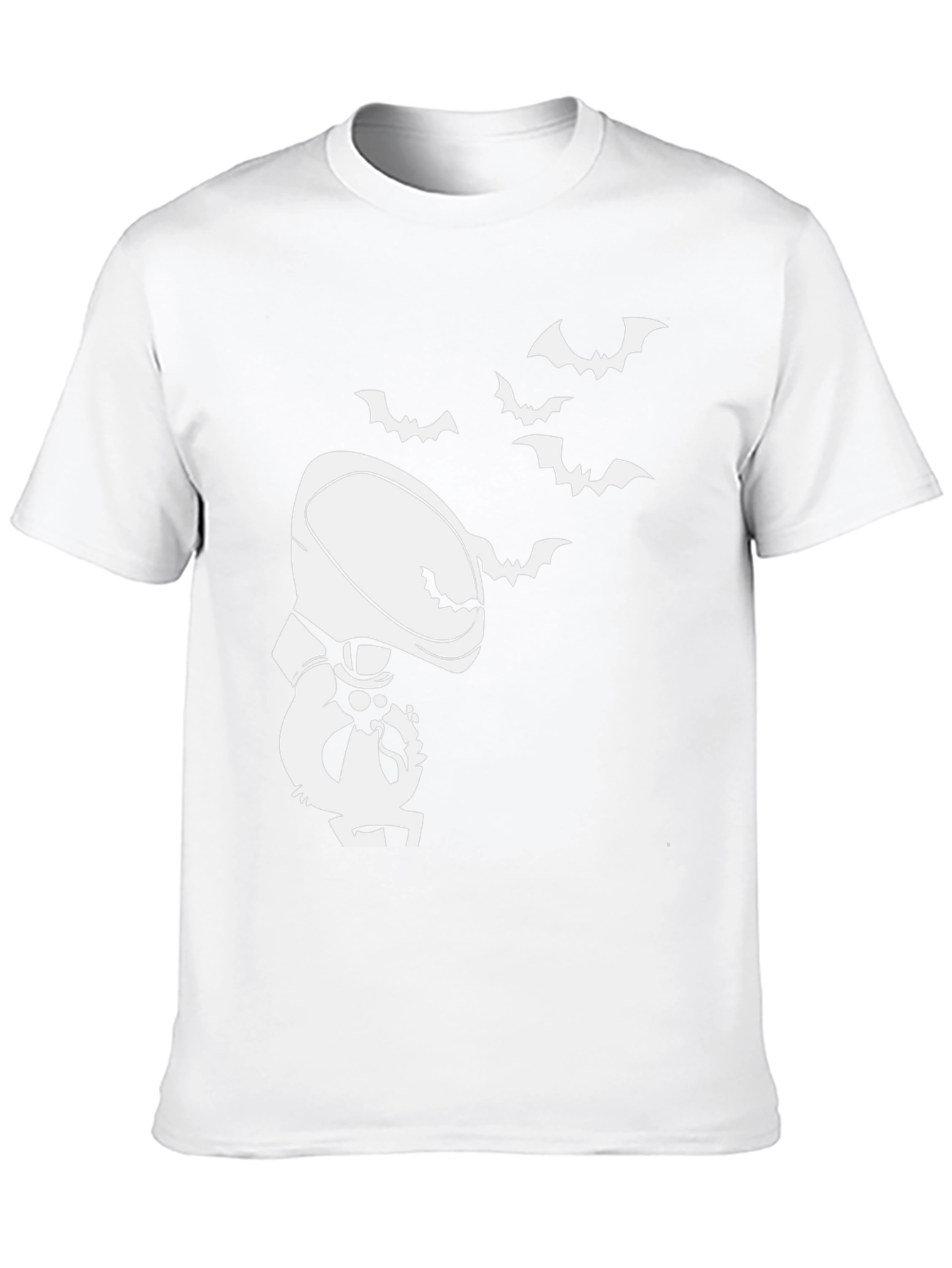 Halloween Cartoon Grim Reaper Bat T-Shirt