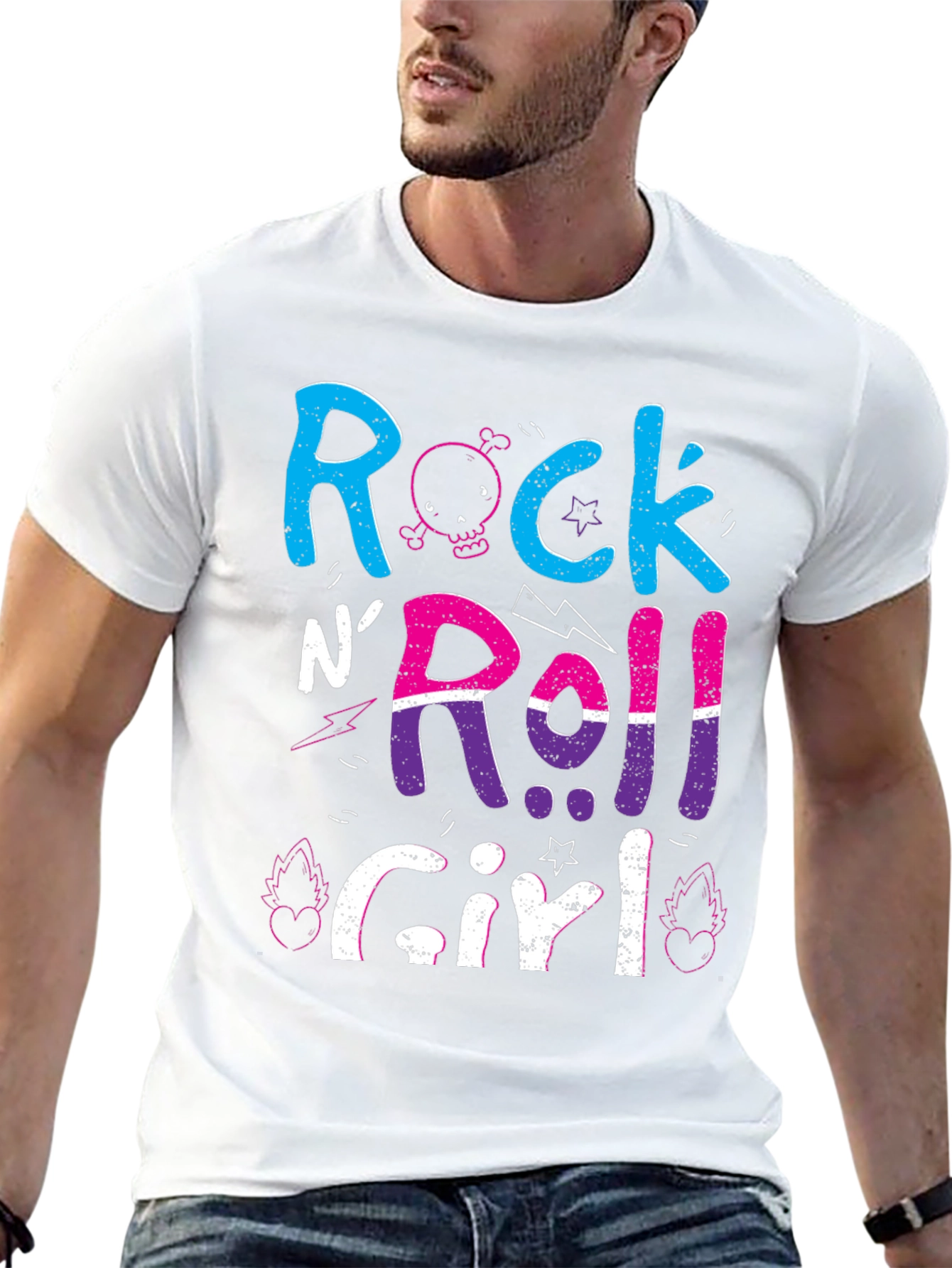 Rock N Roll Girl Graphic T-Shirt