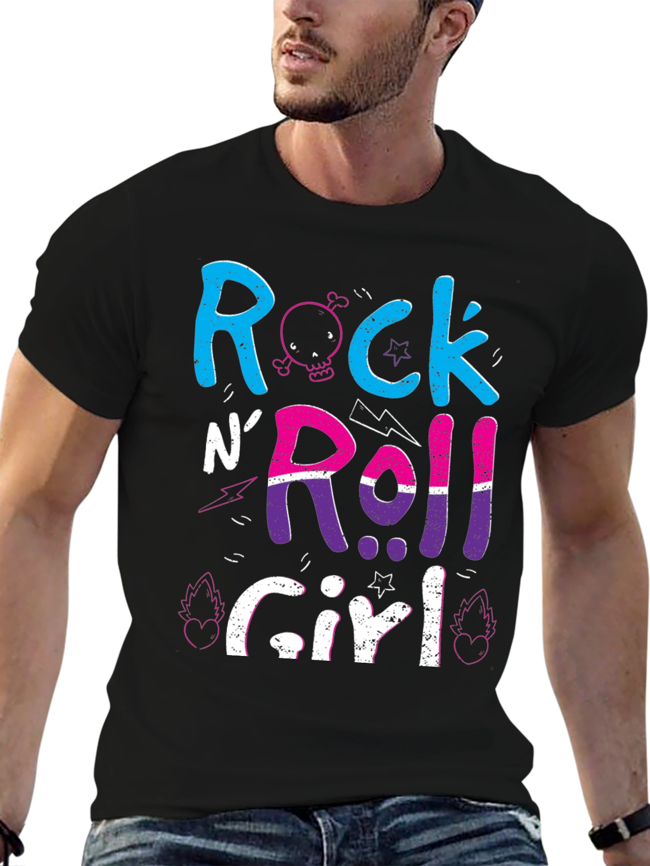 Rock N Roll Girl Graphic T-Shirt