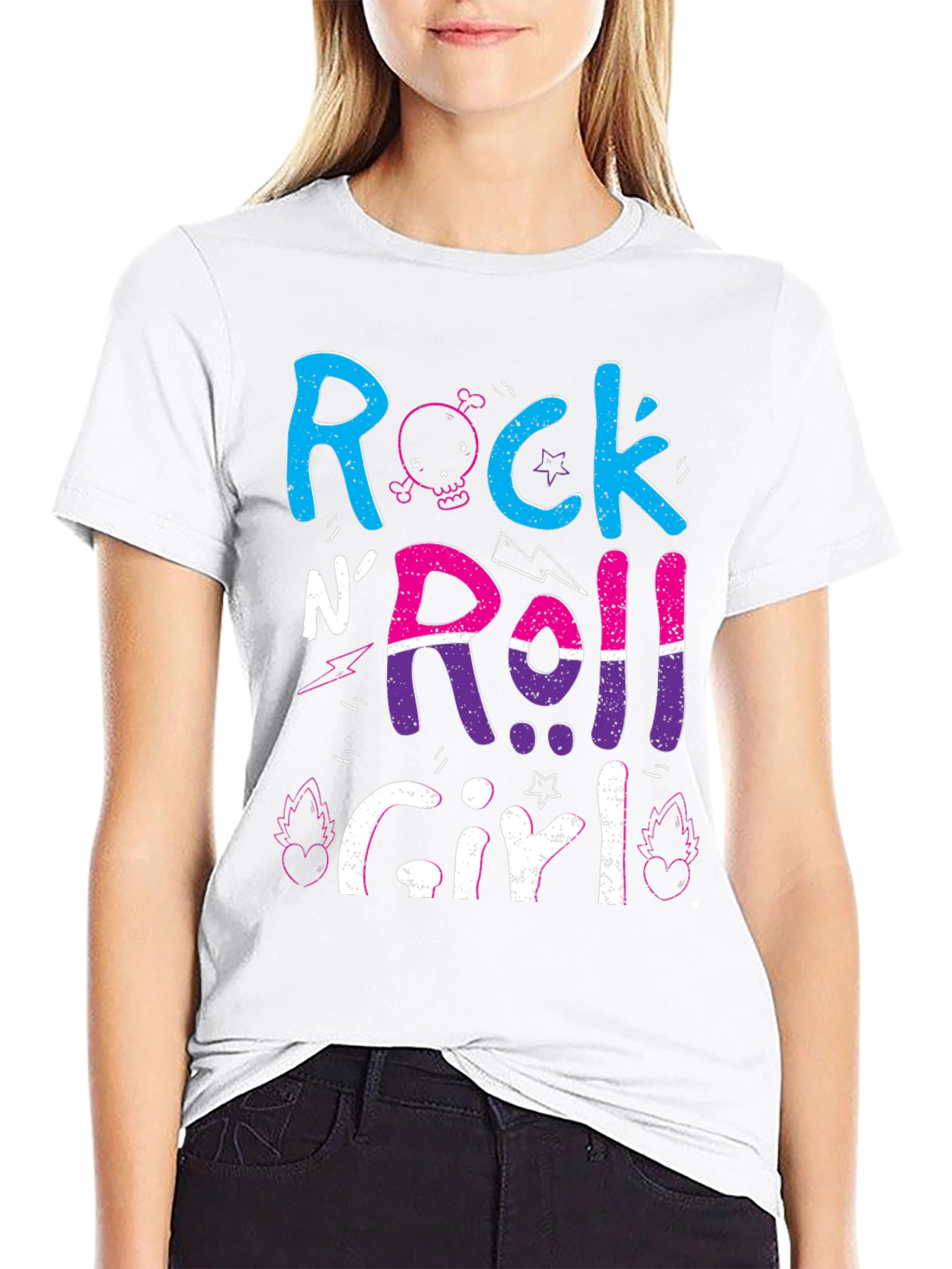 Rock N Roll Girl Graphic T-Shirt