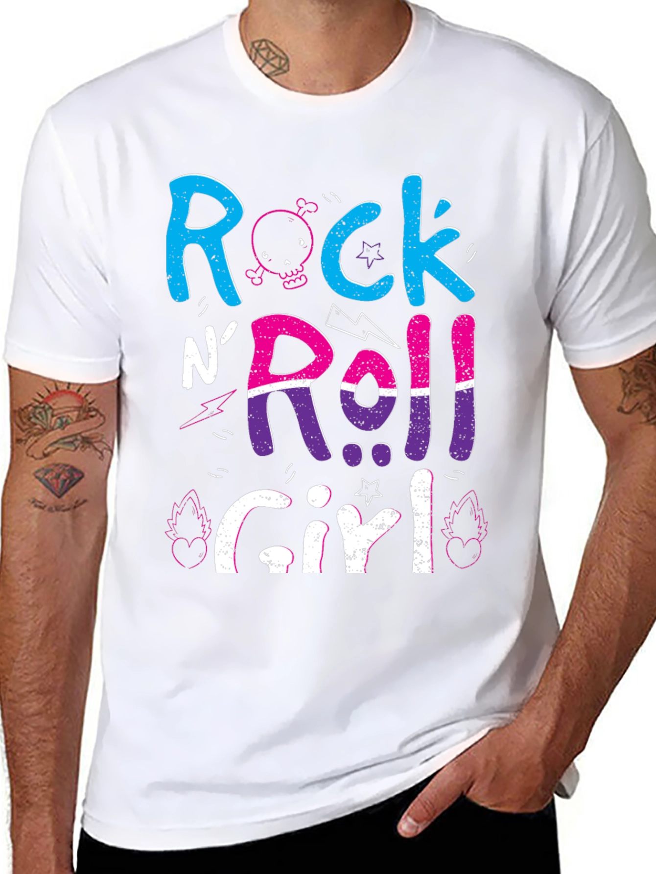 Rock N Roll Girl Graphic T-Shirt