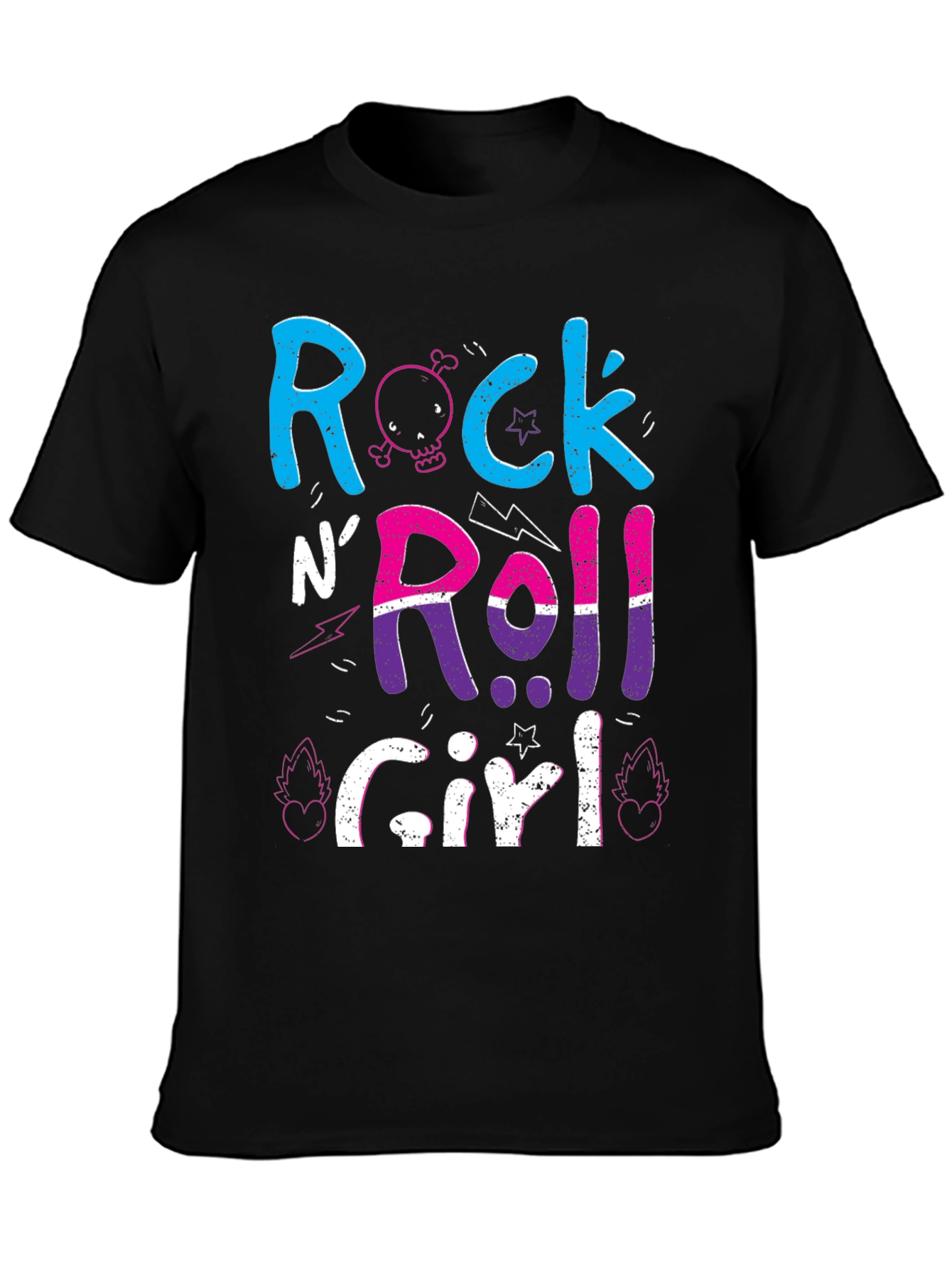 Rock N Roll Girl Graphic T-Shirt