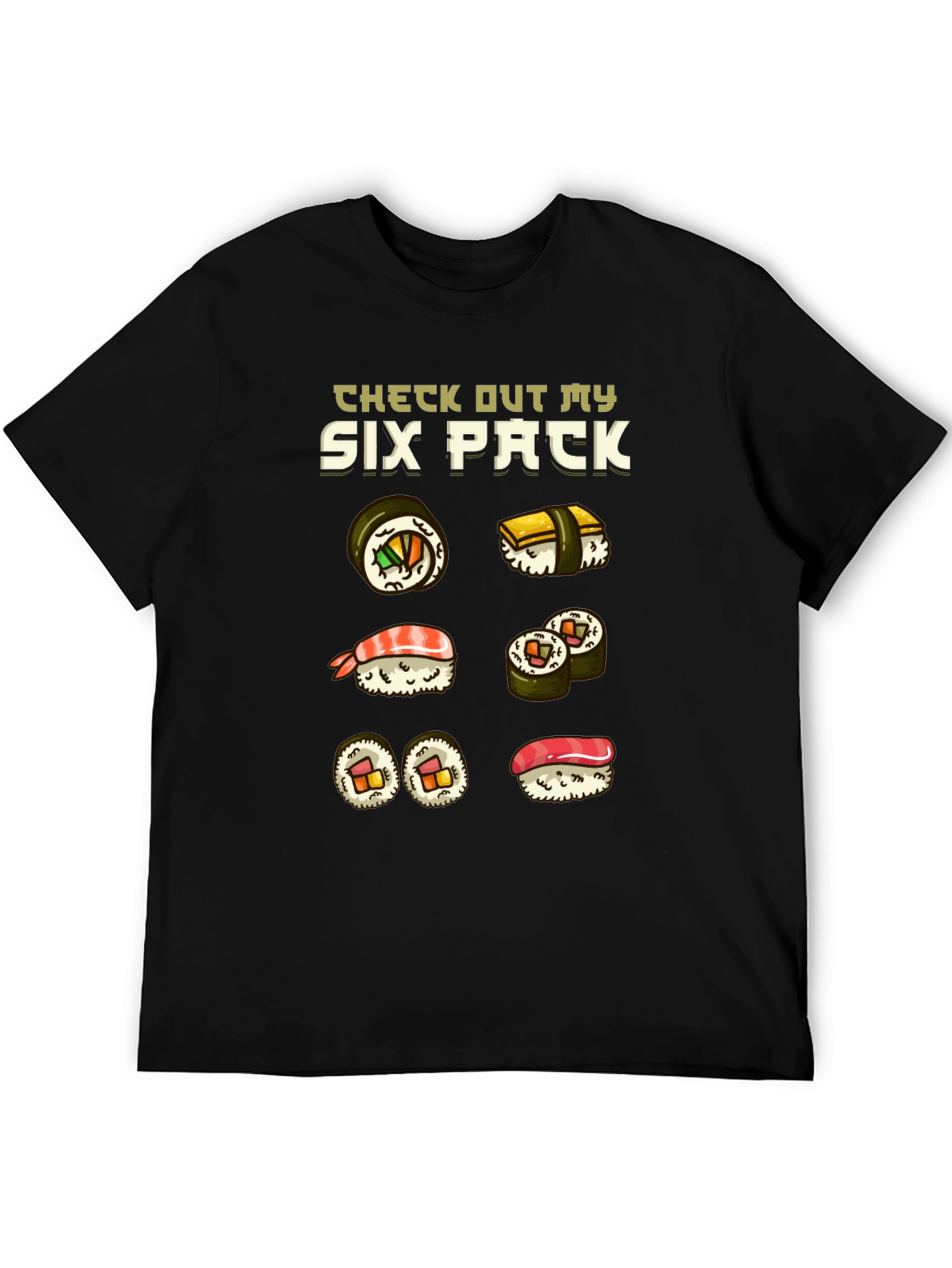Sushi Six Pack Funny T-Shirt