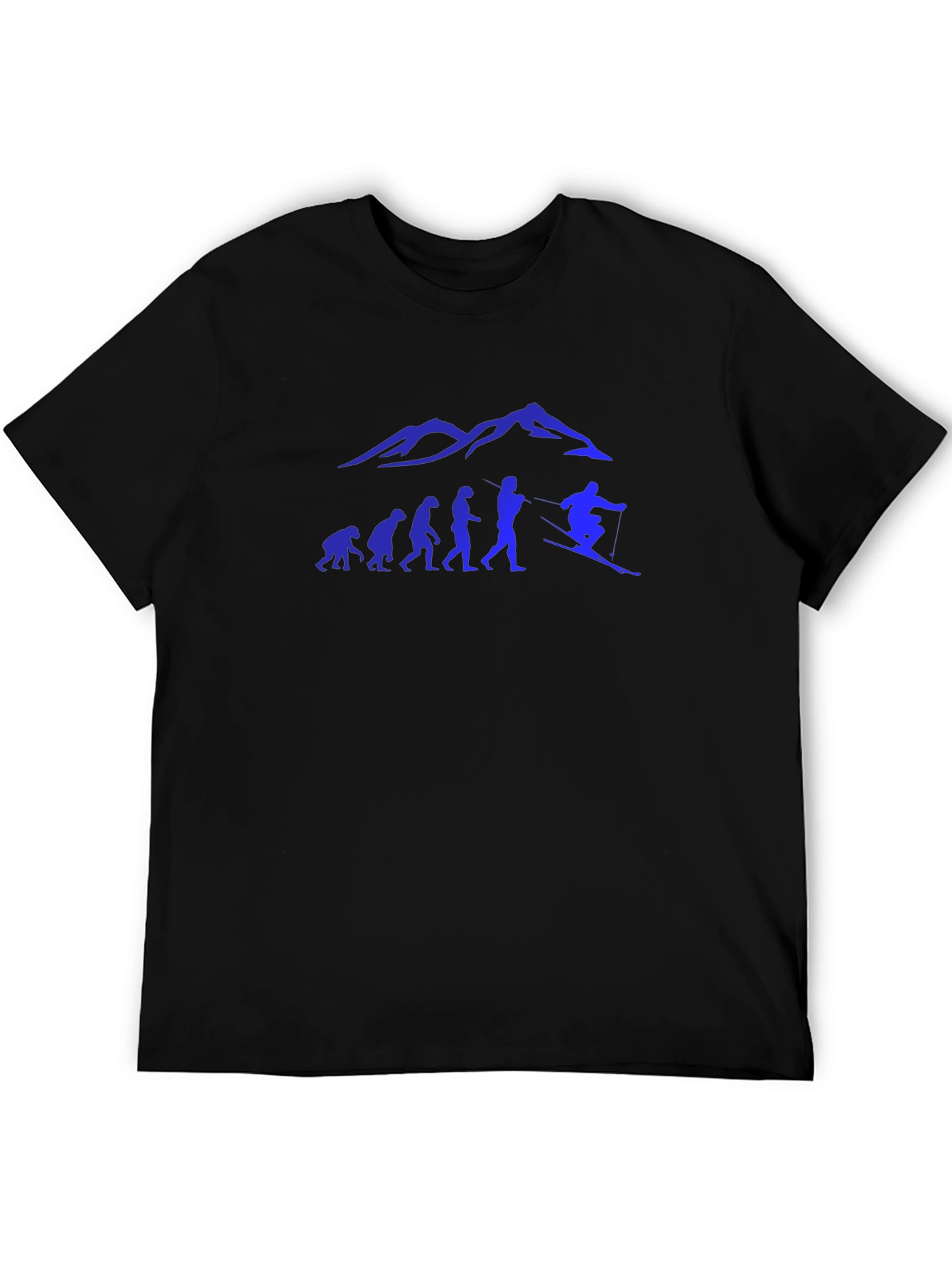 Evolution Ski T-Shirt - Black Cotton