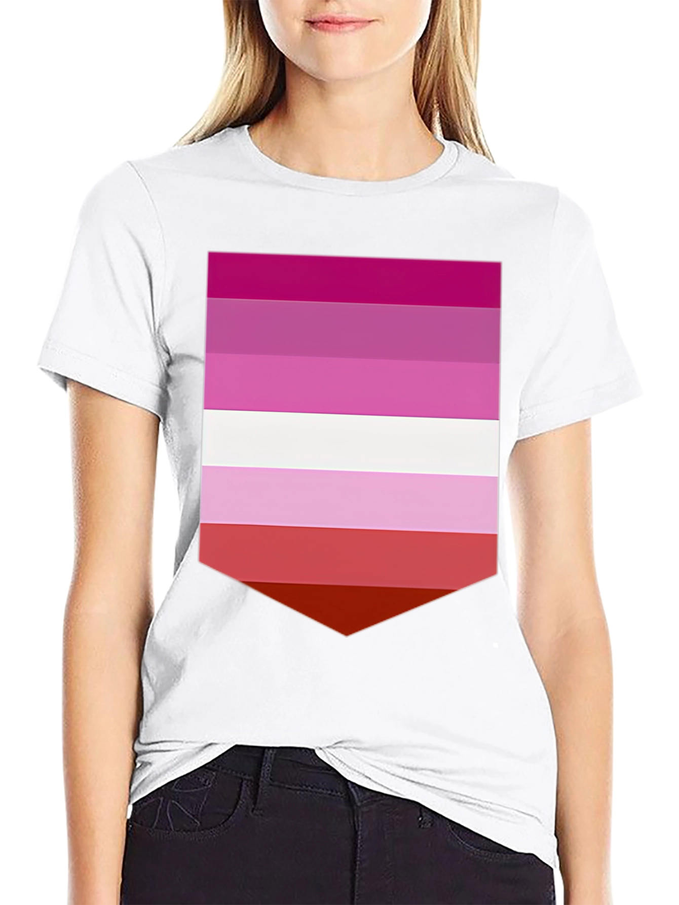 Lesbian Pride Flag Graphic T-Shirt