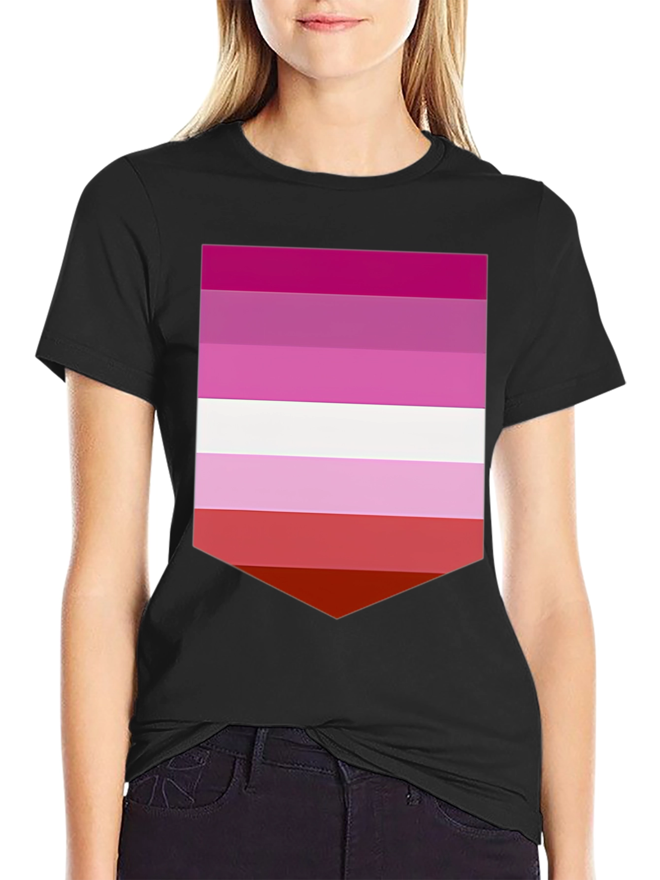 Lesbian Pride Flag Graphic T-Shirt