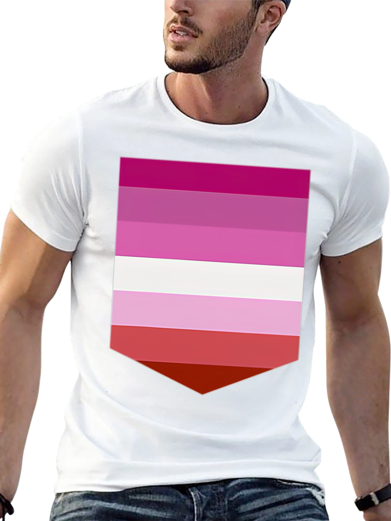 Lesbian Pride Flag Graphic T-Shirt