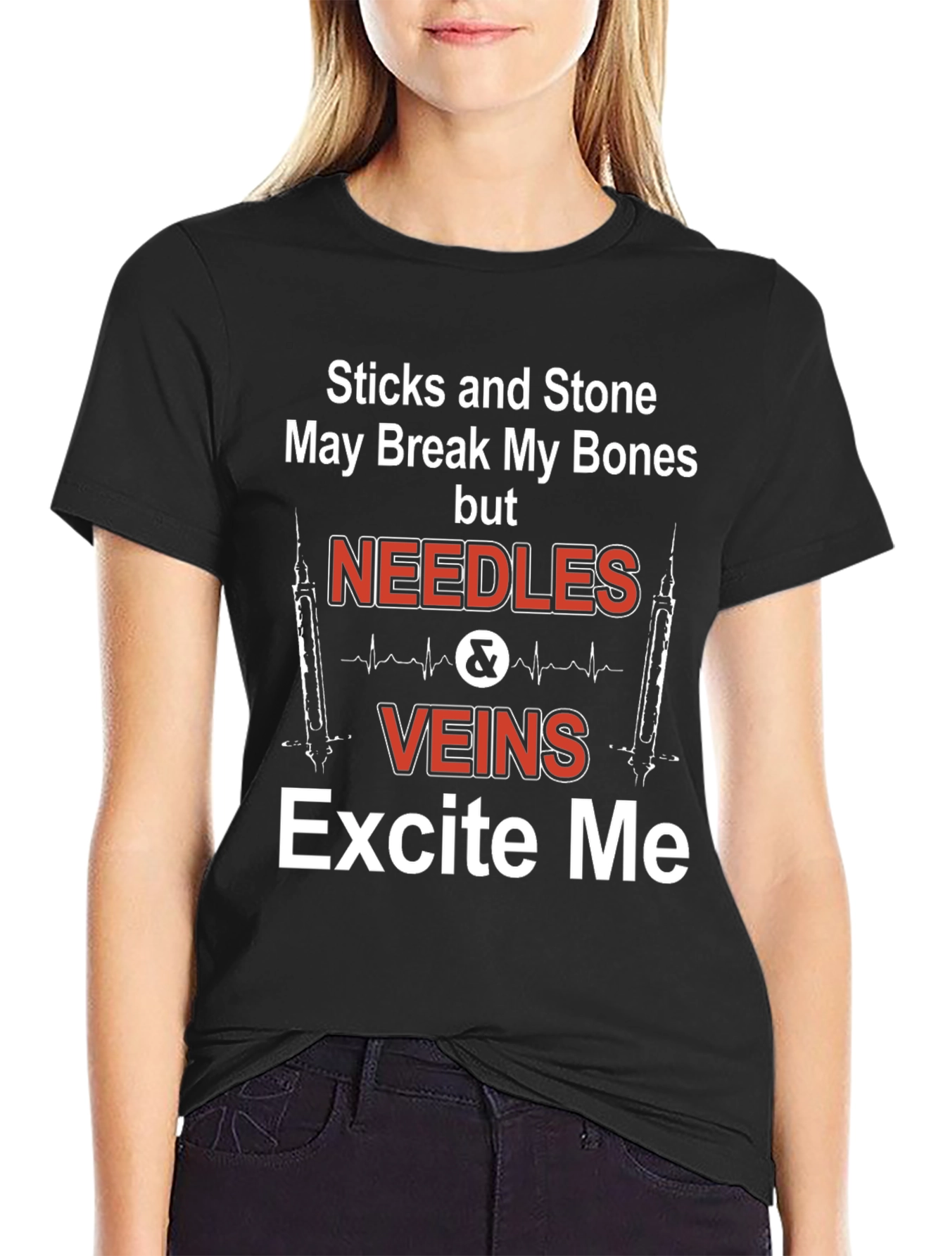 Needles & Veins Excite Me Graphic T-Shirt