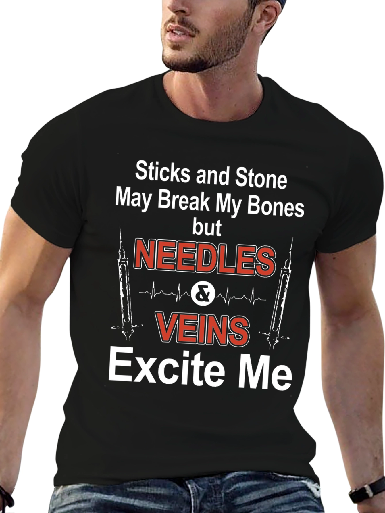 Needles & Veins Excite Me Graphic T-Shirt