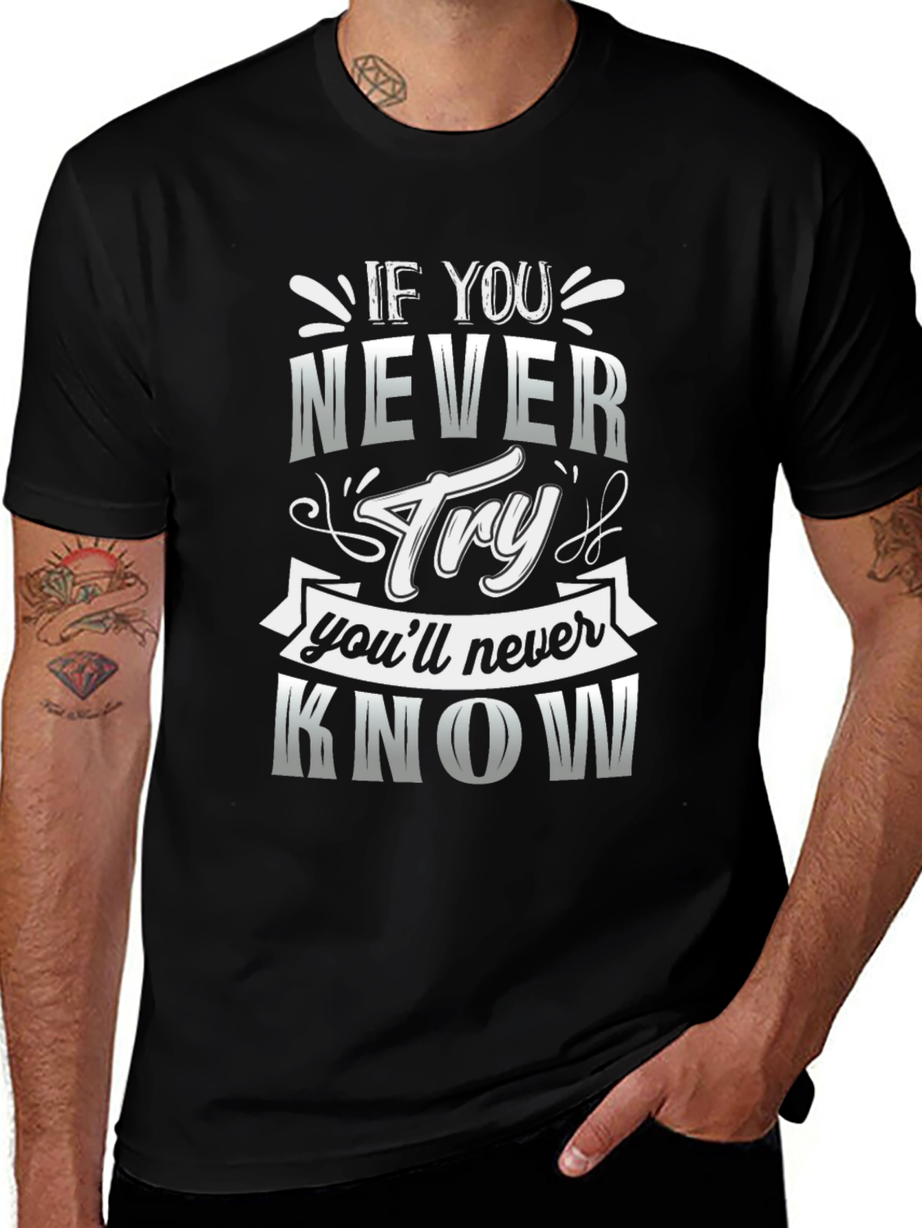 Motivational Quote Graphic T-Shirt