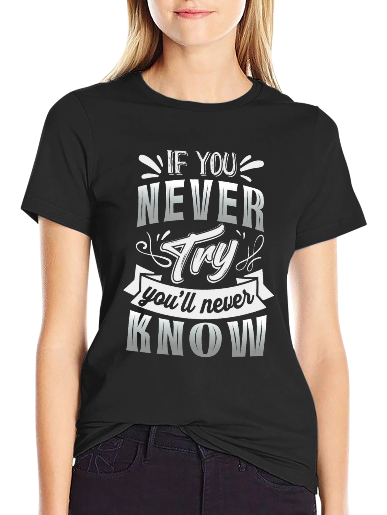 Motivational Quote Graphic T-Shirt