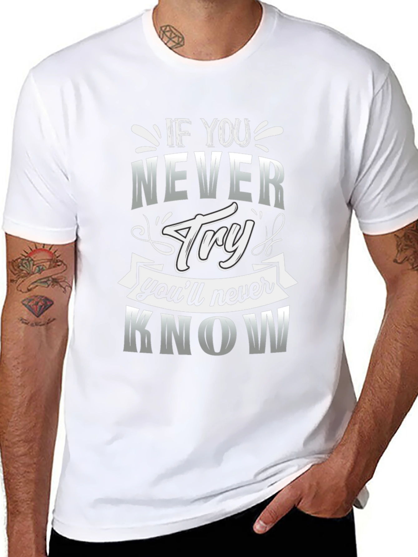 Motivational Quote Graphic T-Shirt