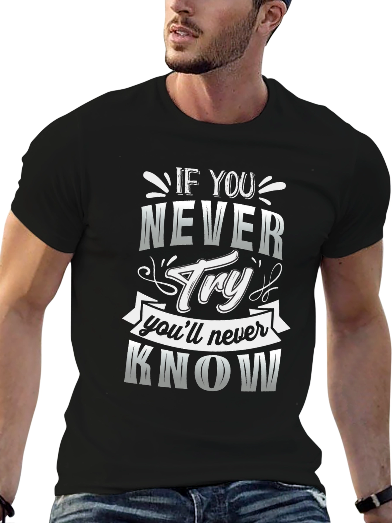 Motivational Quote Graphic T-Shirt