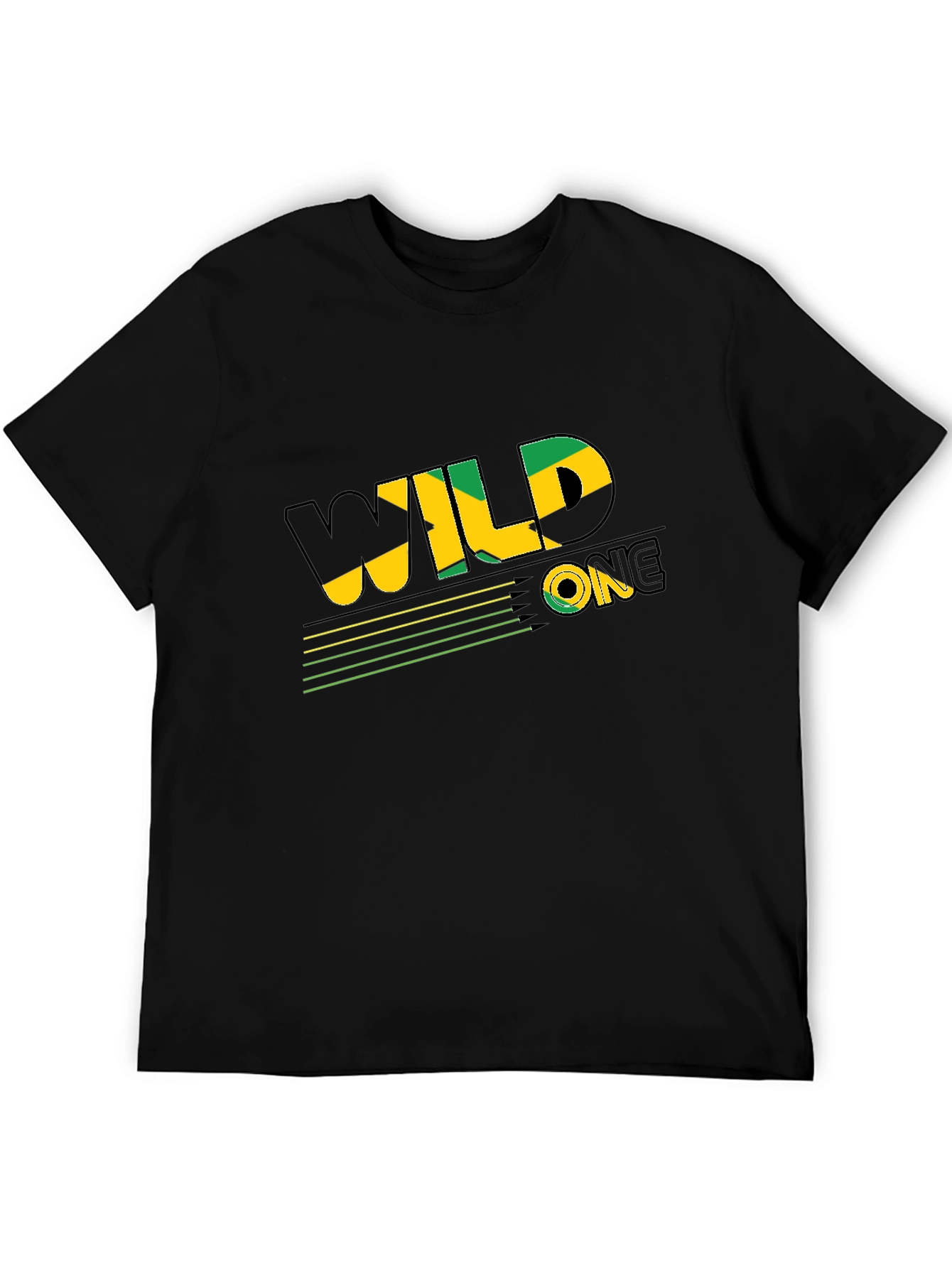 Wild One Jamaica Style Black T-Shirt
